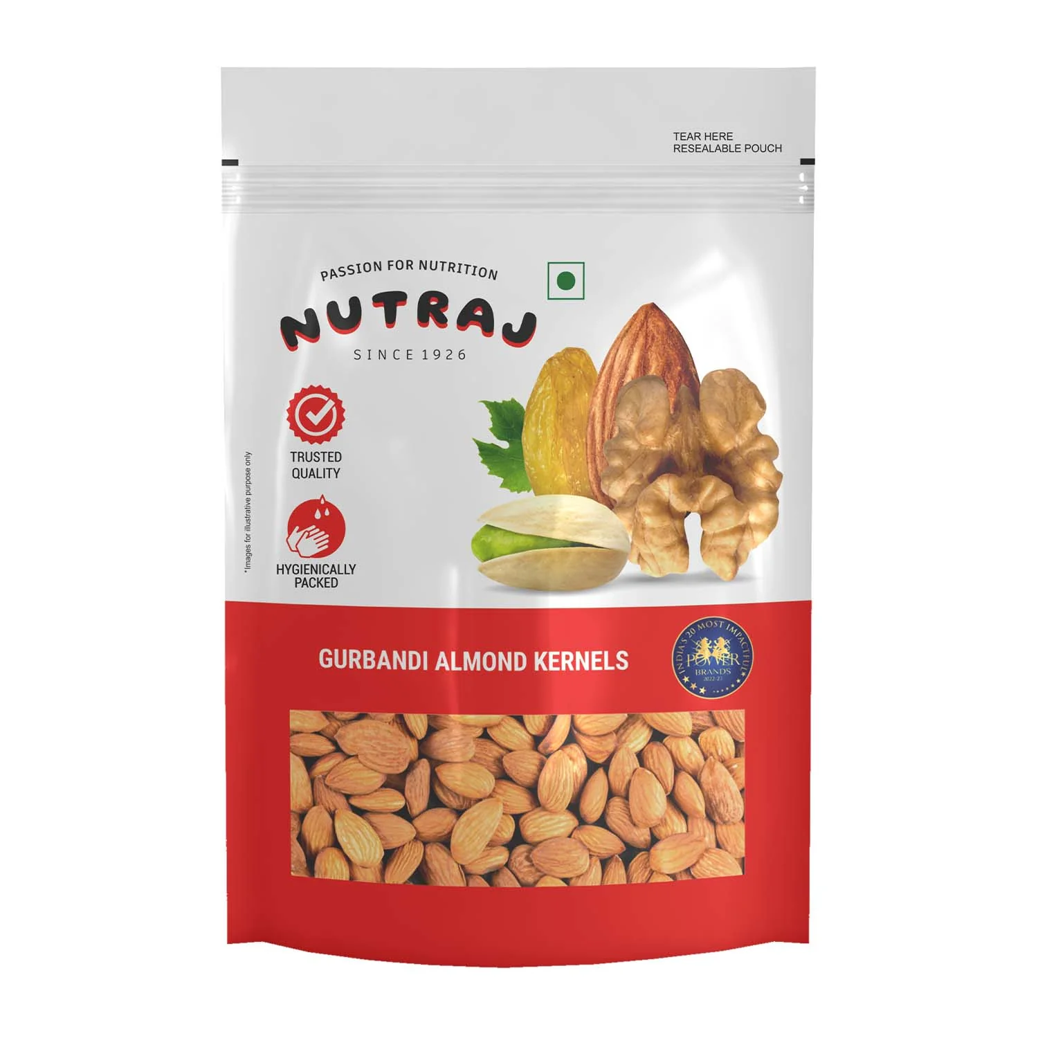 Nutraj Gurbandi Almond Kernels 250g - Image 2