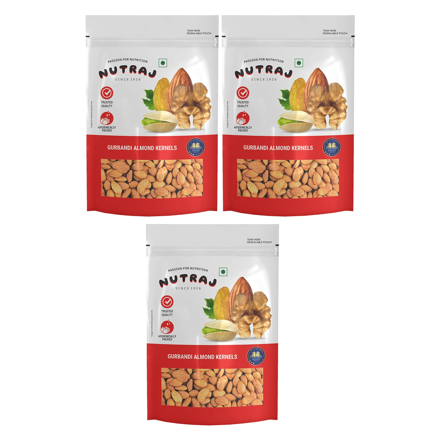 Nutraj Gurbandi Almond Kernels 250g - Image 9
