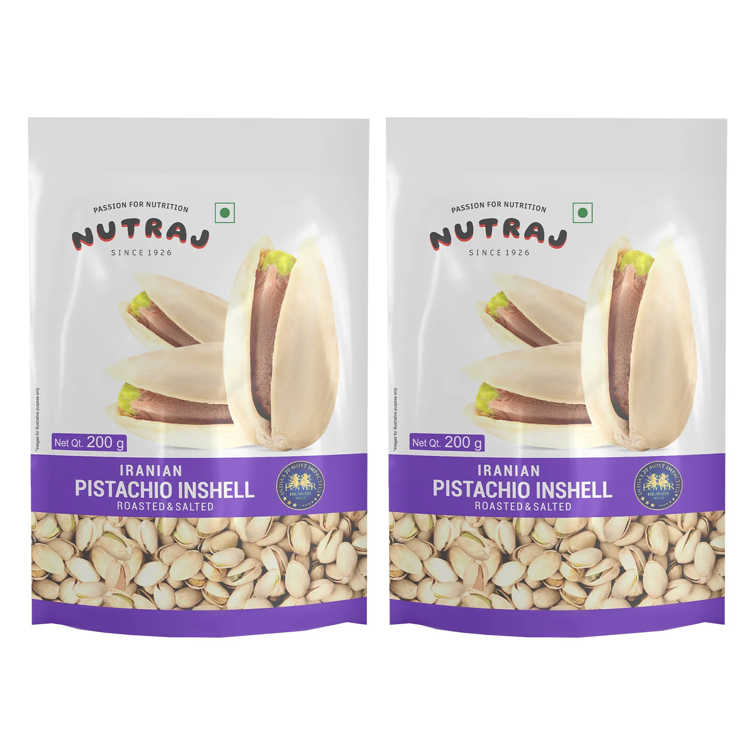 Nutraj Iranian Roasted & Salted Pistachios Inshell (Pista) 200gm - Image 11