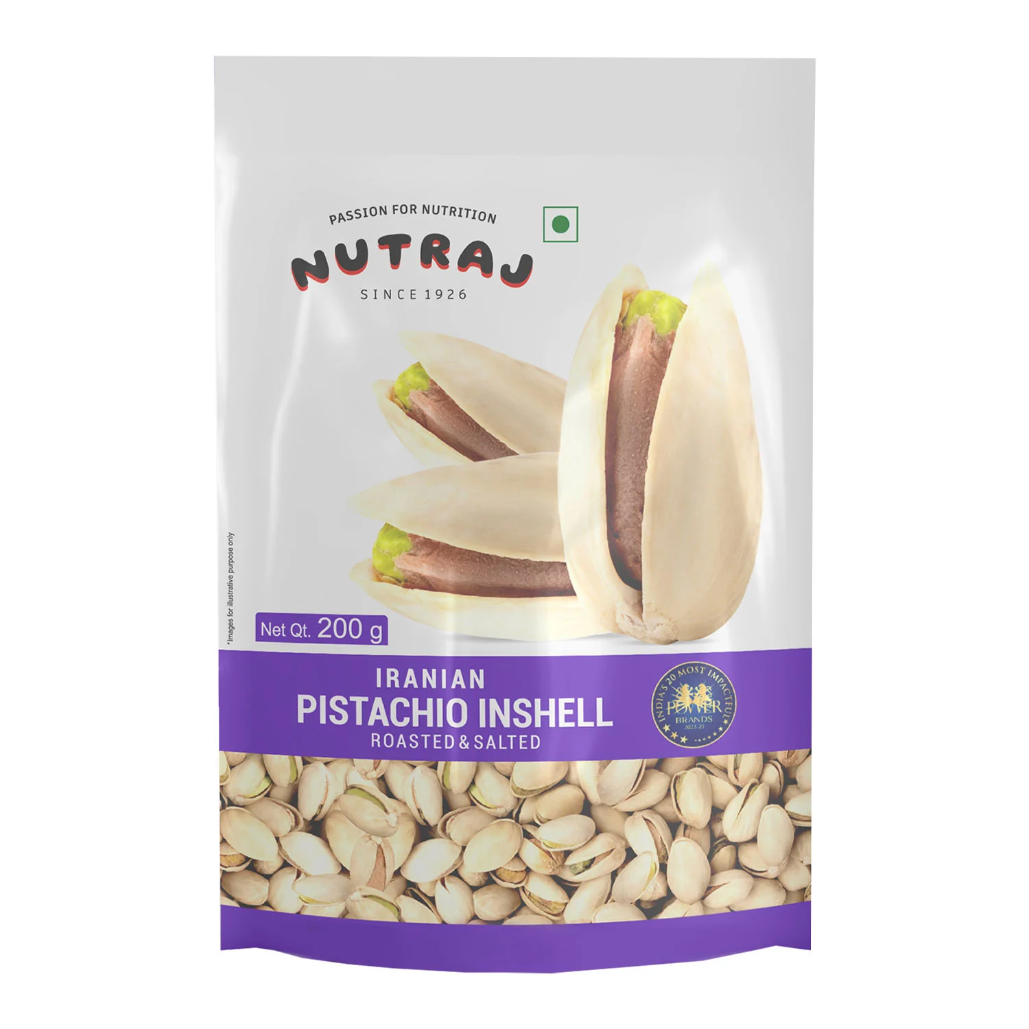 Nutraj Iranian Roasted & Salted Pistachios Inshell (Pista) 200gm - Image 8