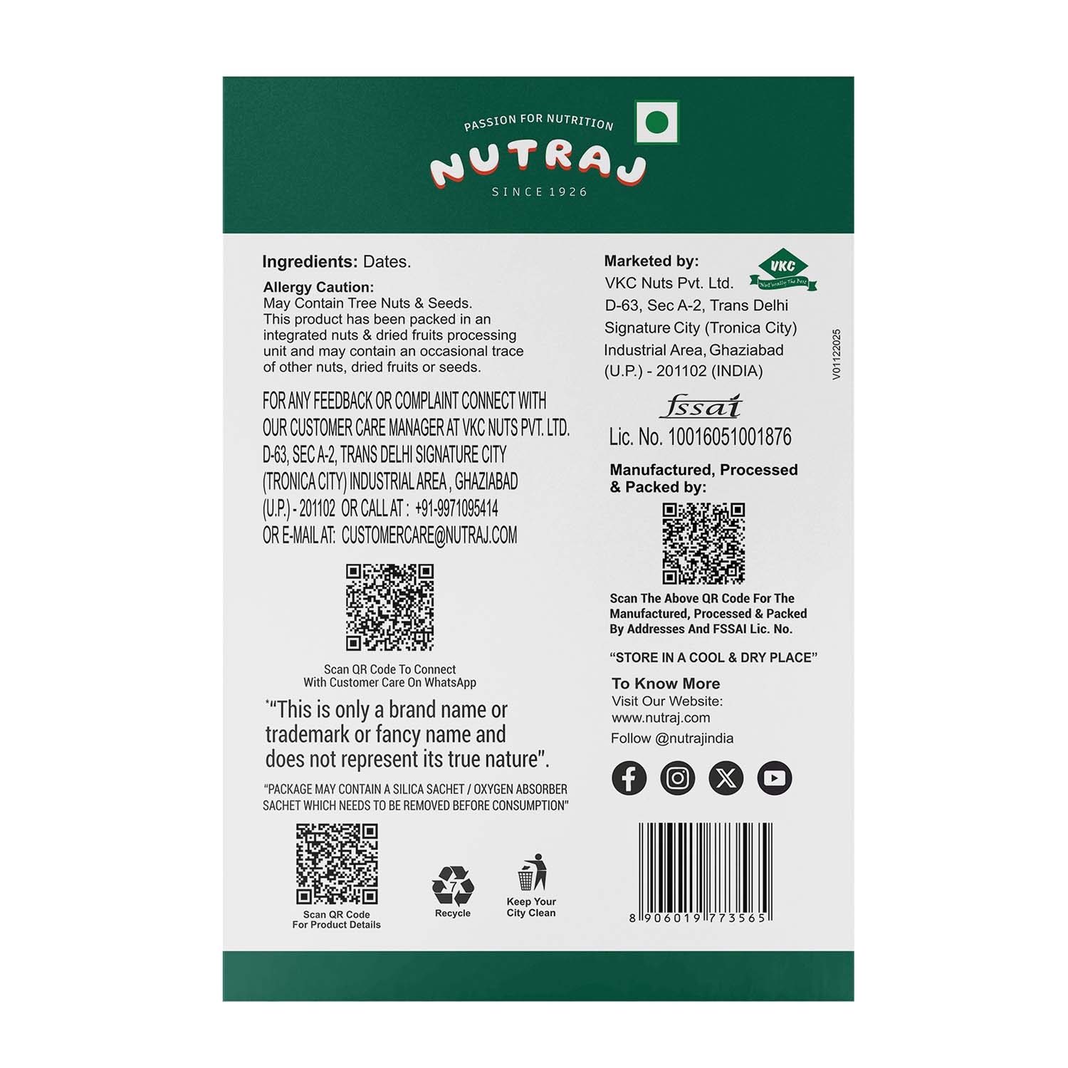 Nutraj Kalmi Dates Khajoor 200 gm - Image 3