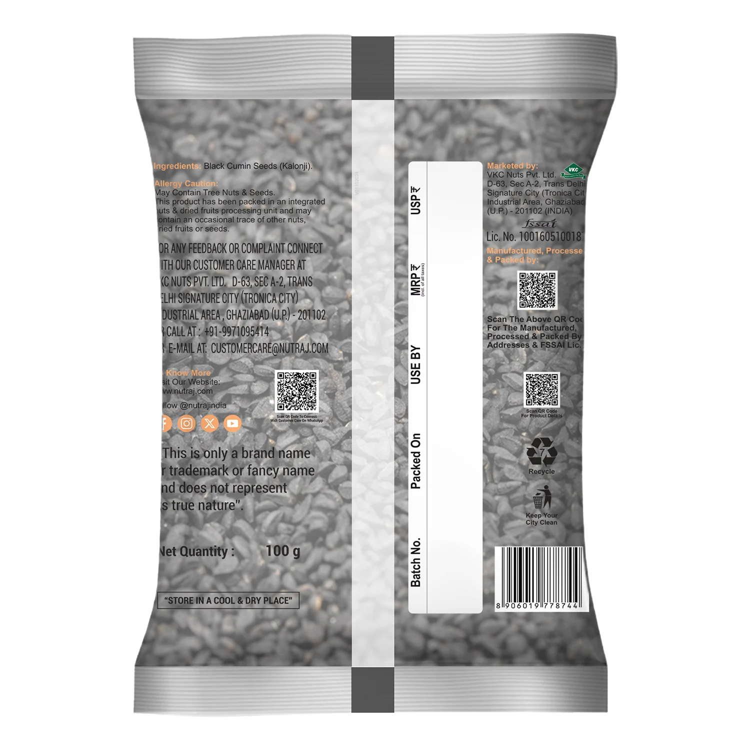 Nutraj Kalonji Seeds 100g - Image 3