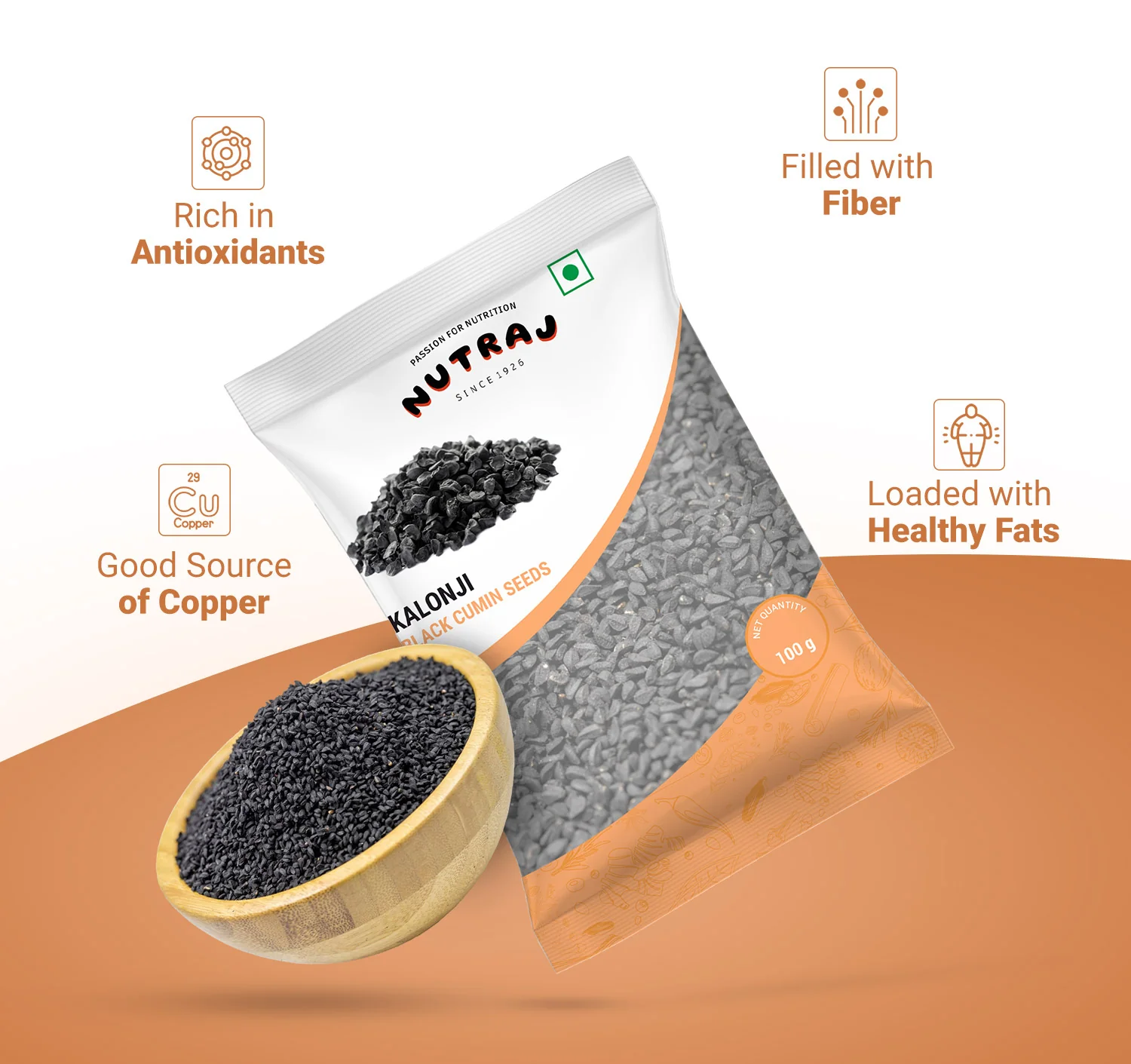 Nutraj Kalonji Seeds 100g - Image 4