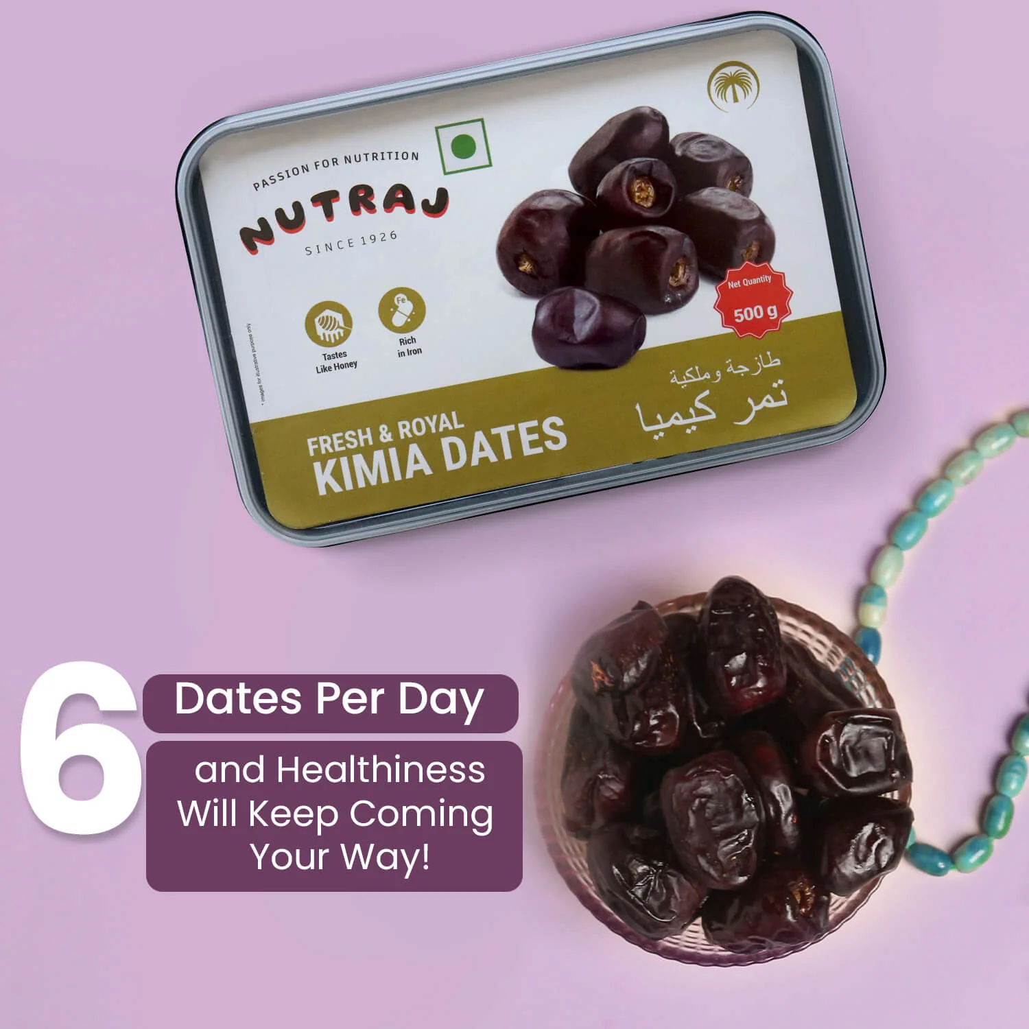 Nutraj Kimia Dates 500gm (Khajur/Khajoor) - Image 7