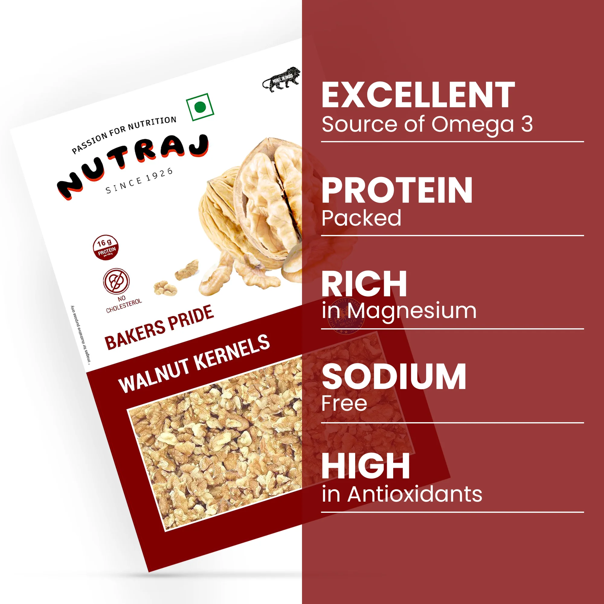 Nutraj Bakers Pride Walnut Kernels 250g | Broken Walnut (6-8 pieces ) - Image 4