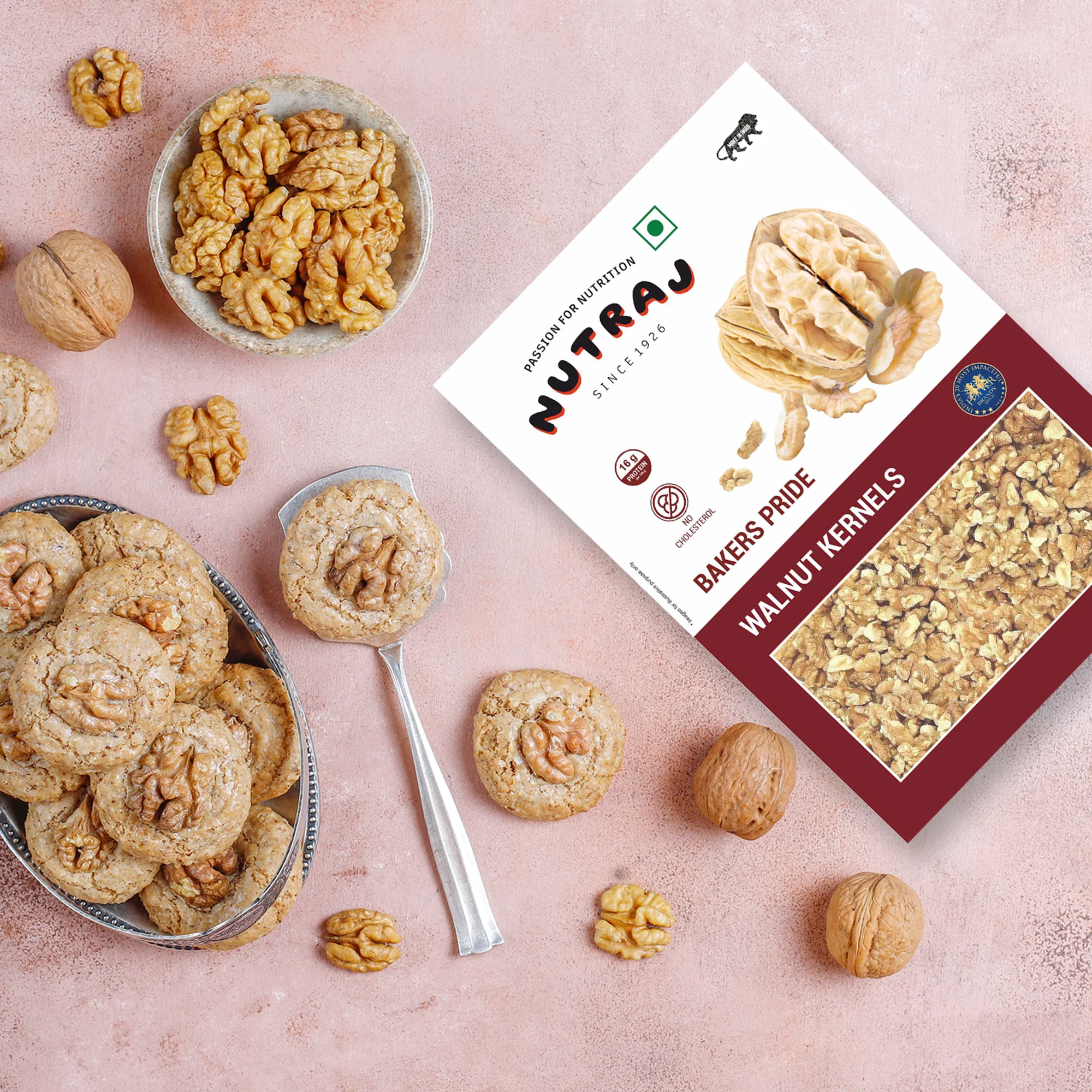 Nutraj Bakers Pride Walnut Kernels 250g | Broken Walnut (6-8 pieces ) - Image 7