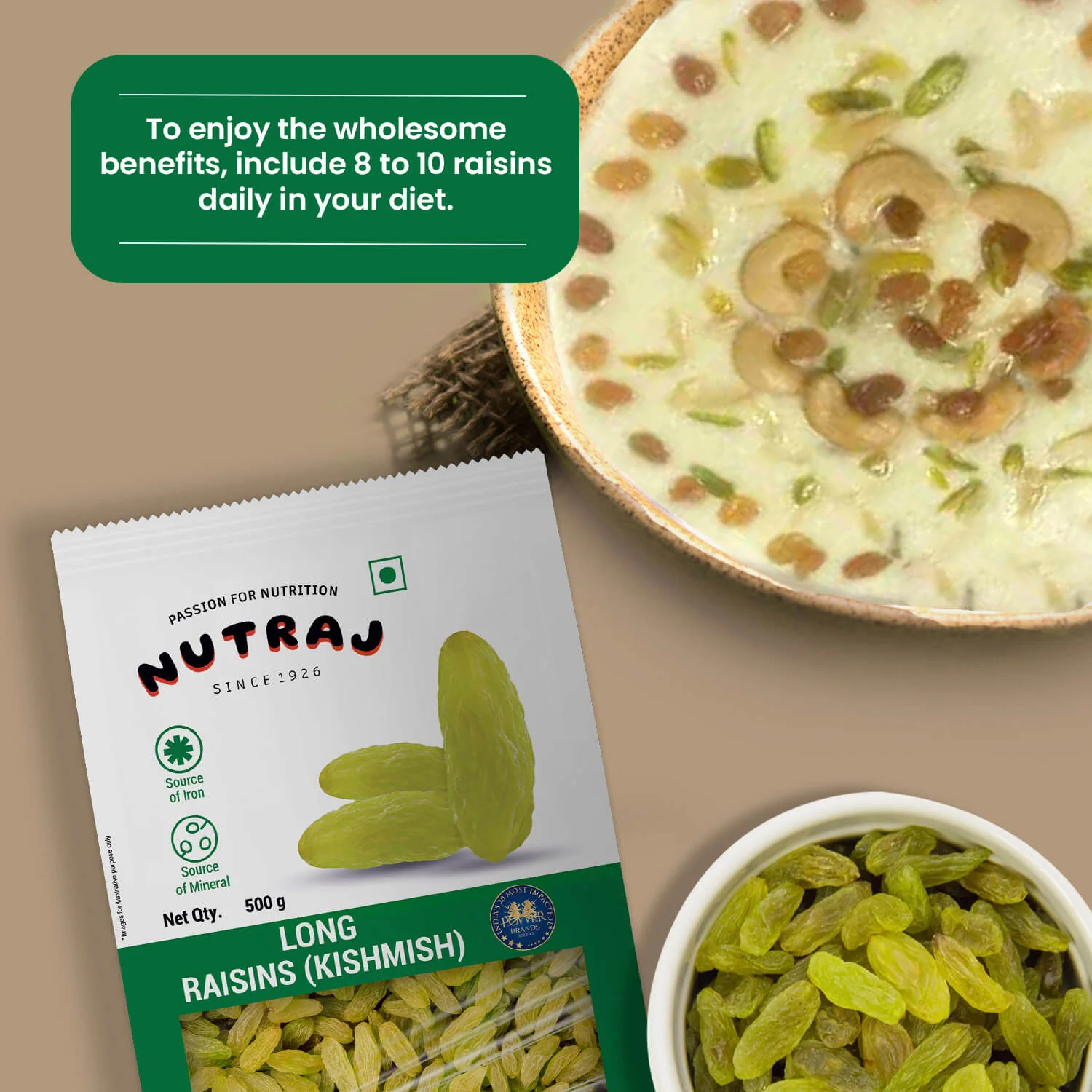 Nutraj Long Raisin 500gm (kishmish/kismis) - Image 8