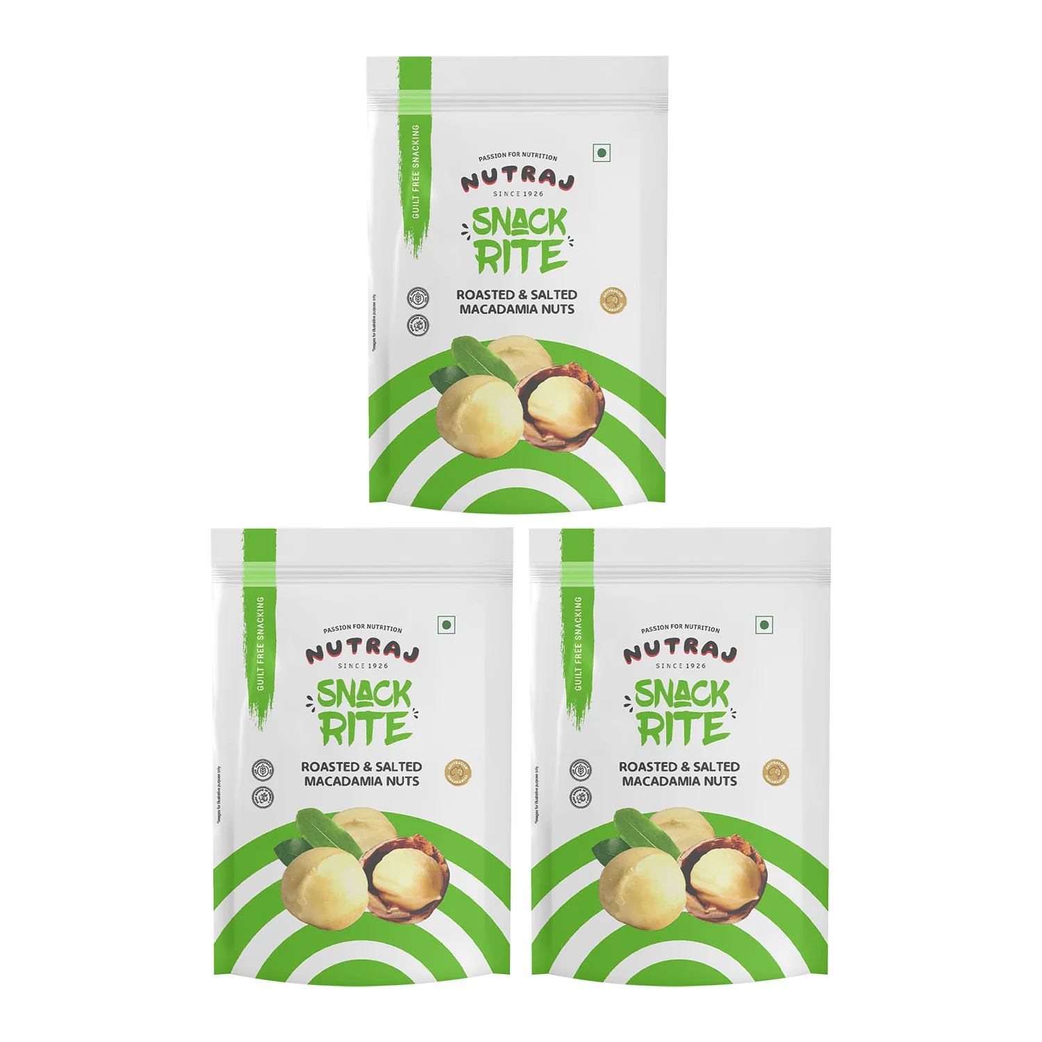 Nutraj Macadamia Roasted & Salted 100g Pouch - Image 8