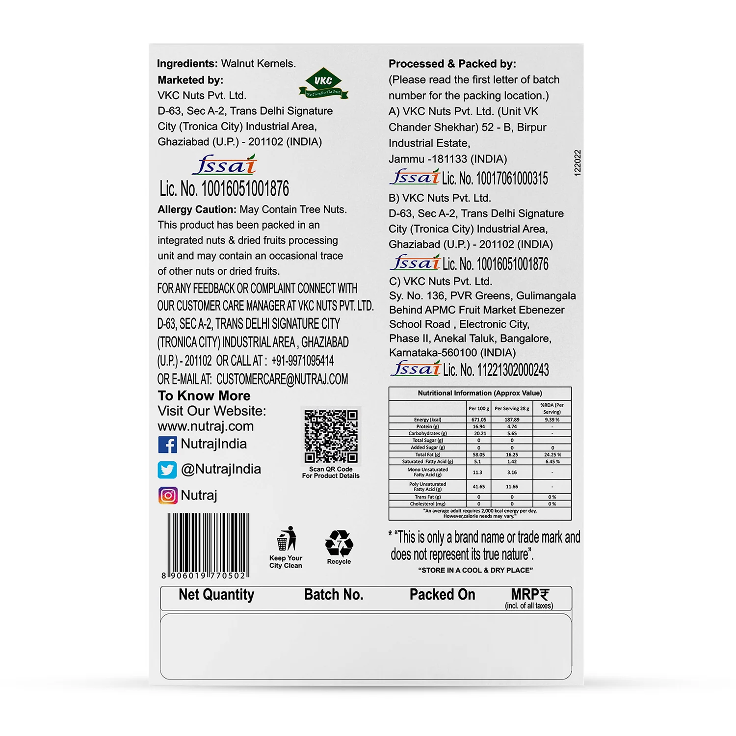 Nutraj Panchmeva & Gold Walnut Kernel Combo 750gm - Image 6