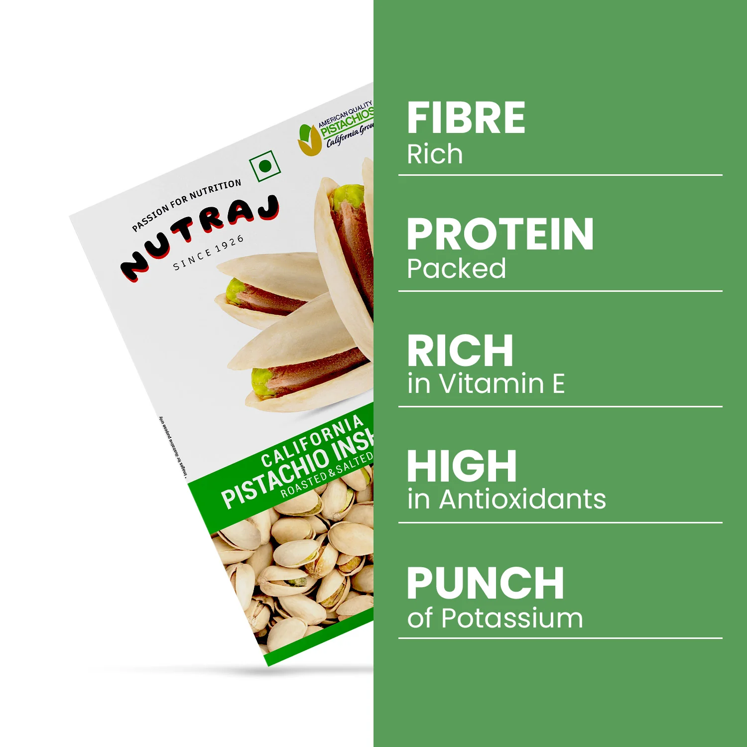 Nutraj Premium California Pistachio Roasted & Salted 200g - Image 4