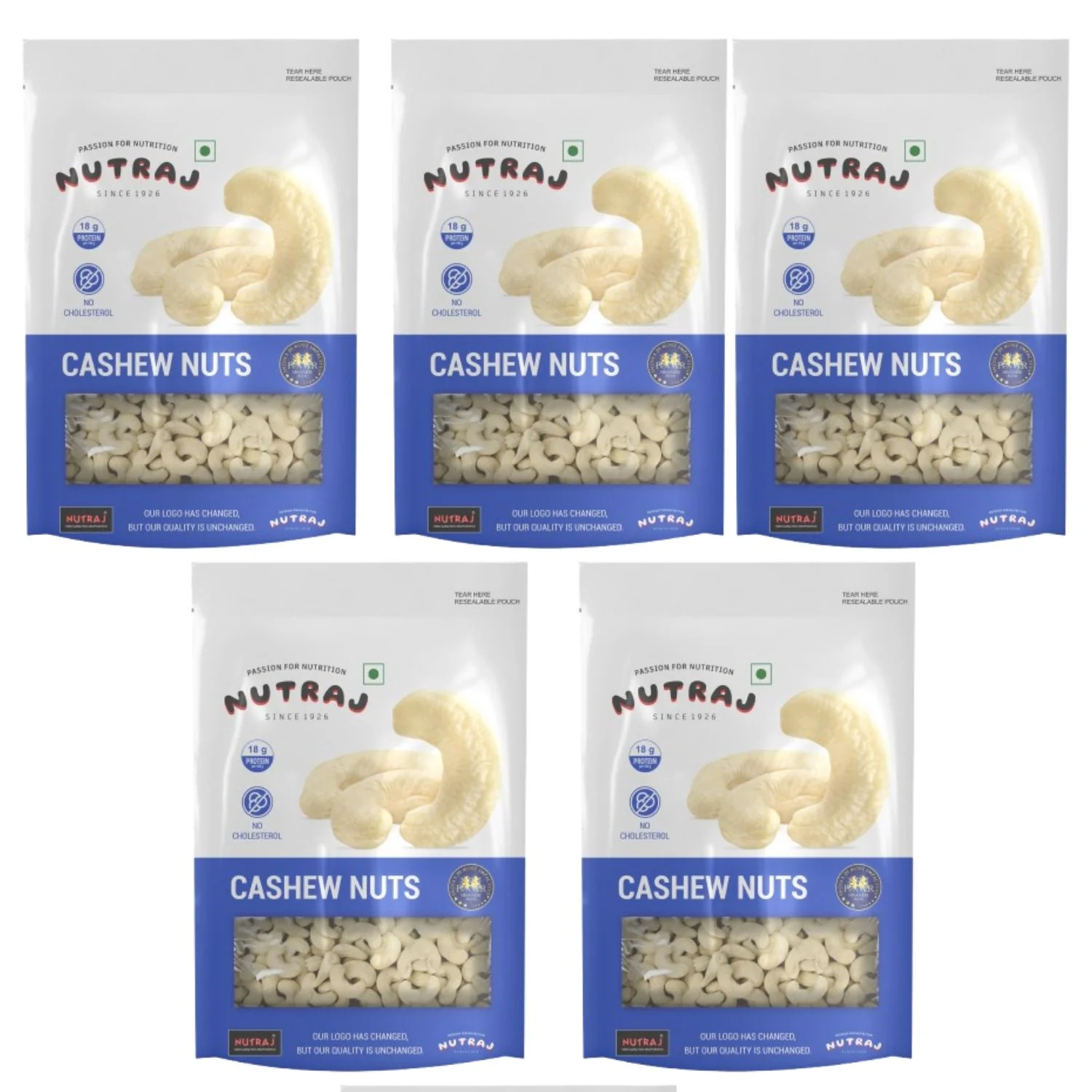 Nutraj Premium Cashew Nuts 200gm (W320) - Image 12