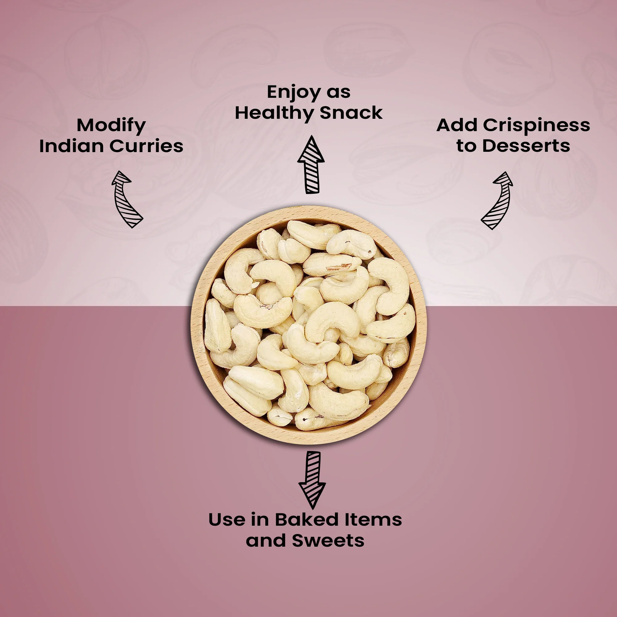 Nutraj Premium Cashew Nuts 250gm (W320) - Image 6