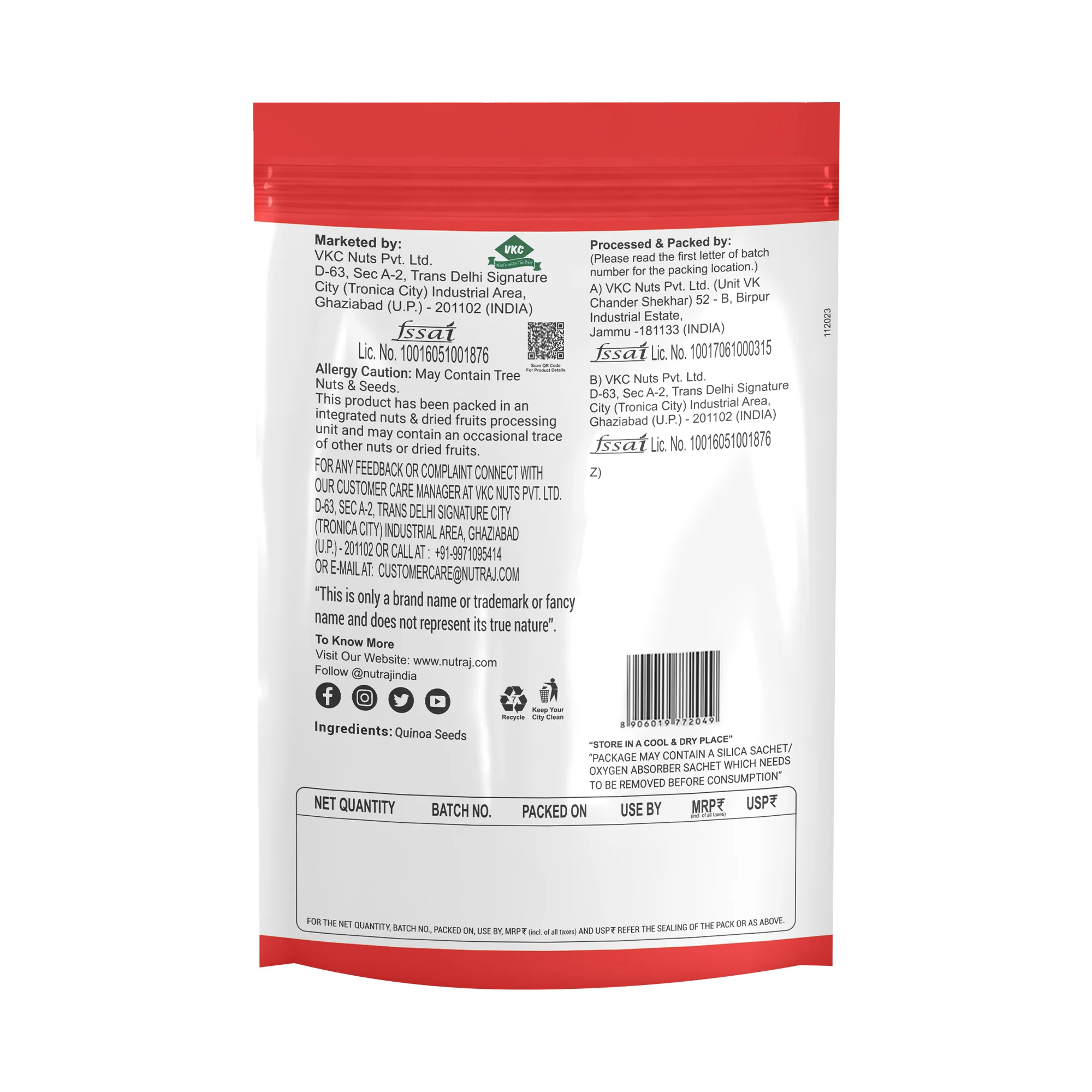 Nutraj Premium Quinoa Seeds 400Gm - Image 3