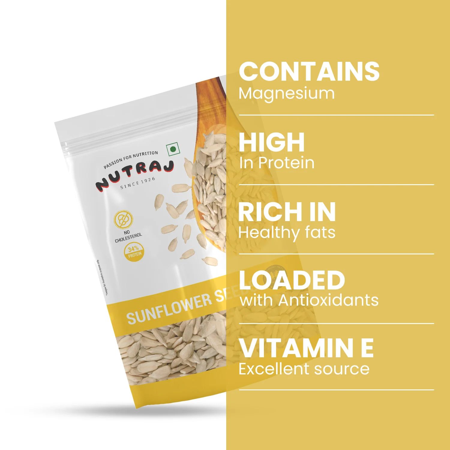 Nutraj Premium Raw Sunflower Seeds (Surajmukhi Seeds) 400gm - Image 4