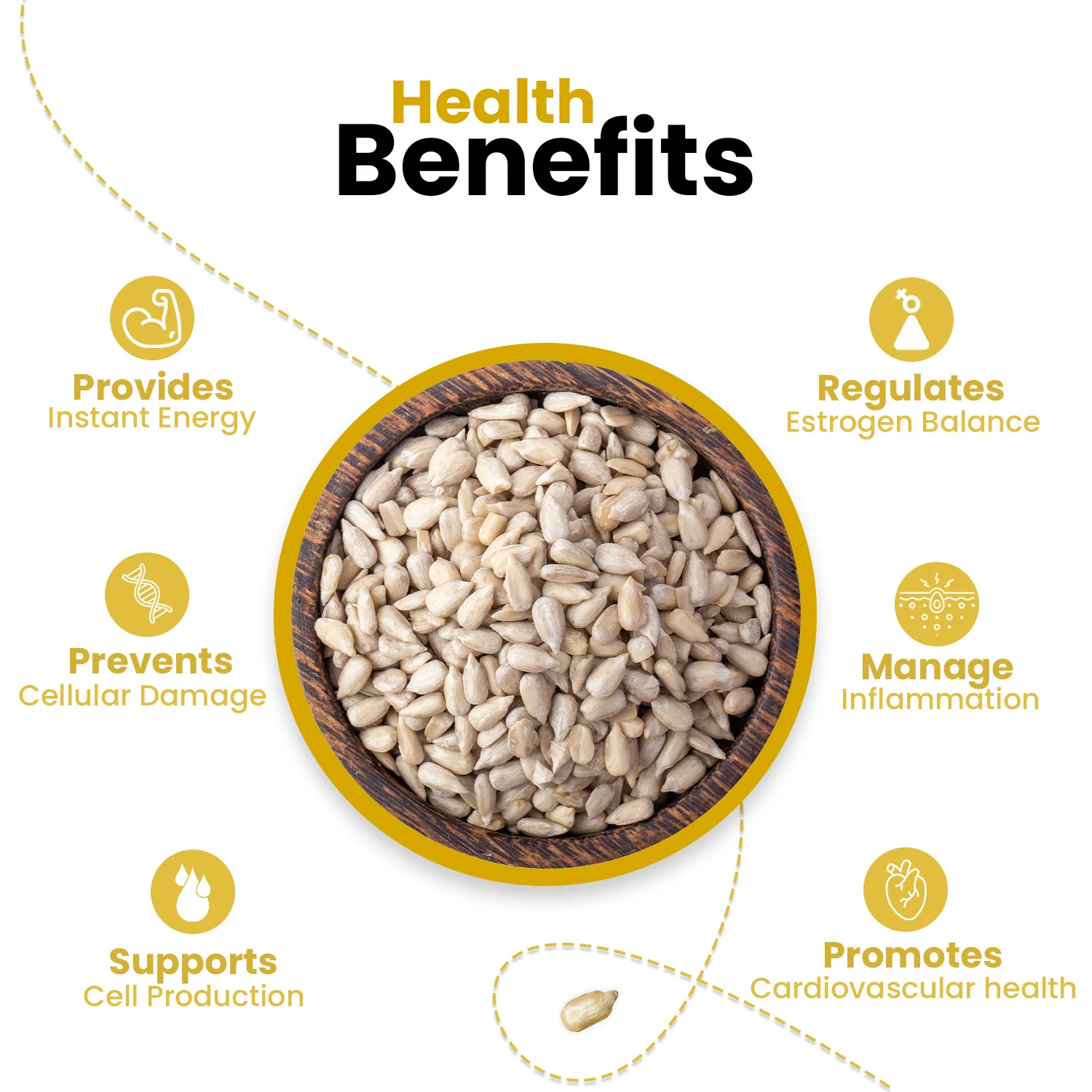 Nutraj Premium Raw Sunflower Seeds (Surajmukhi Seeds) 400gm - Image 5