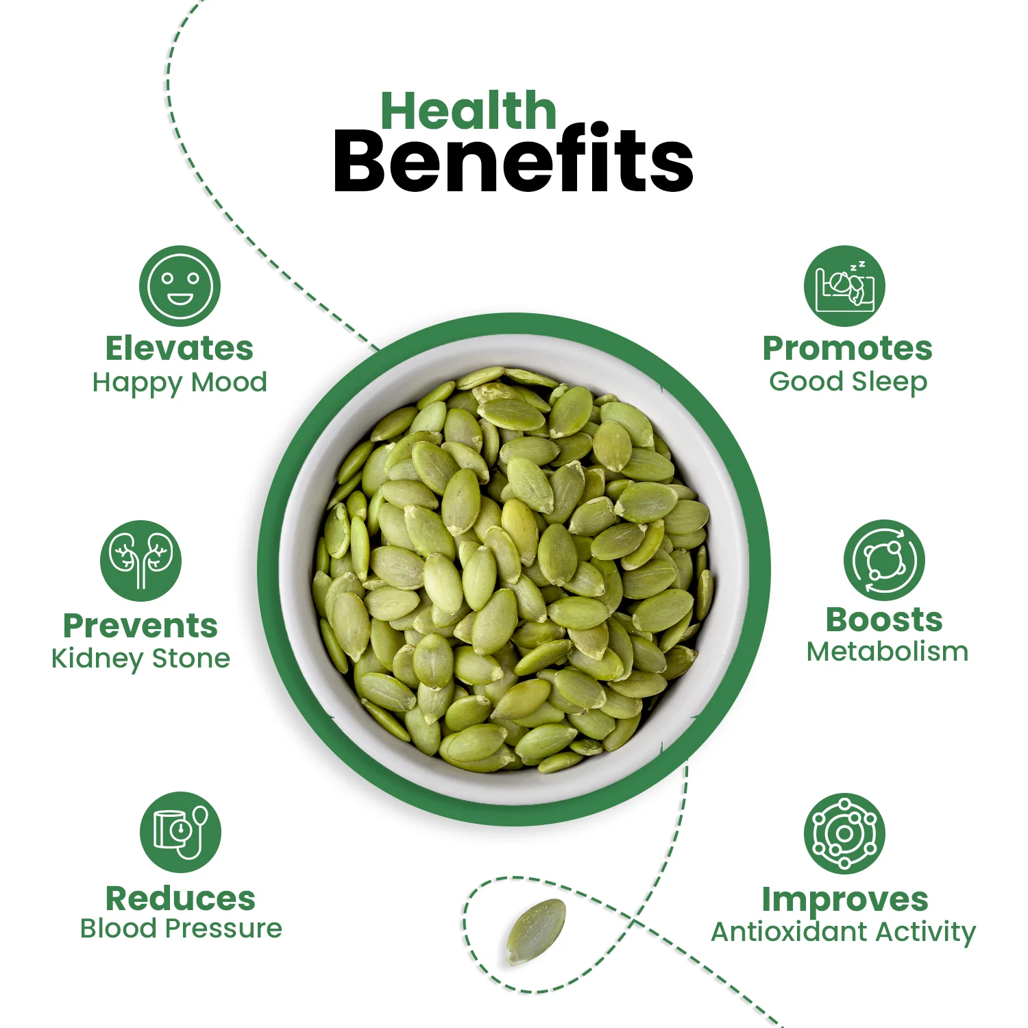 Nutraj Pumpkin seeds 500g Jar - Image 5