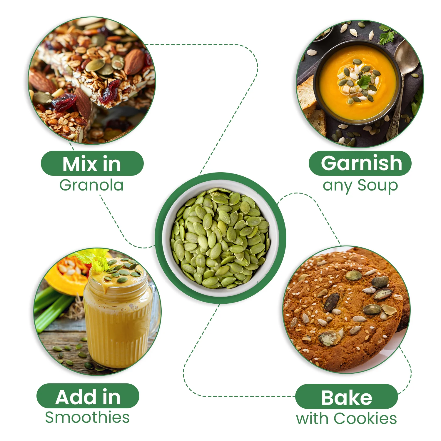 Nutraj Pumpkin seeds 500g Jar - Image 6