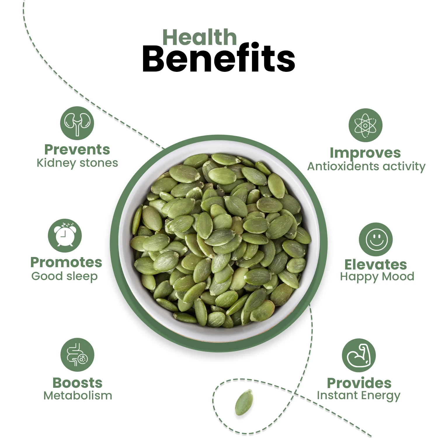 Nutraj Pumpkin Seeds (Kaddu Seeds) 400gm - Image 5