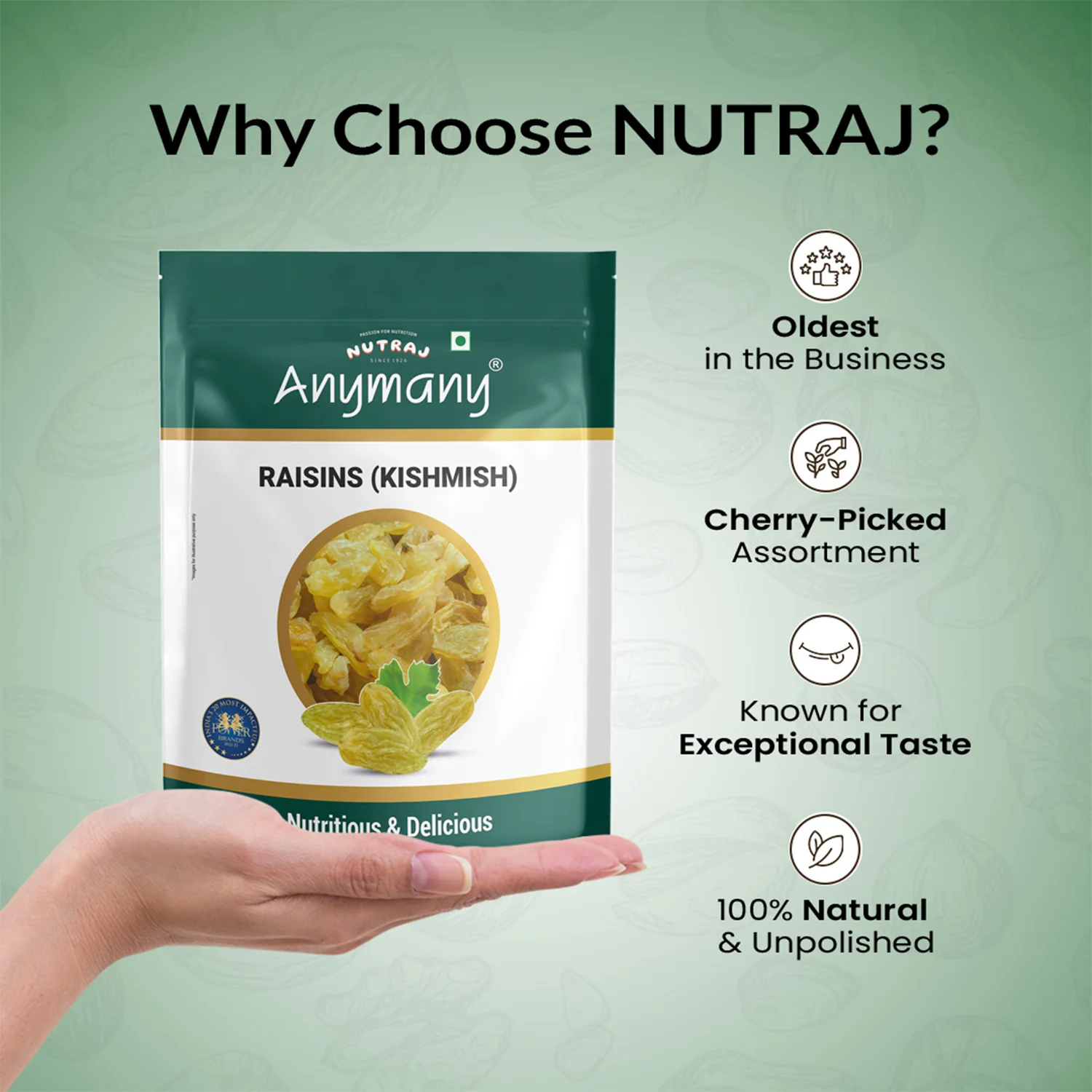 Nutraj Raisins 500g - Image 4