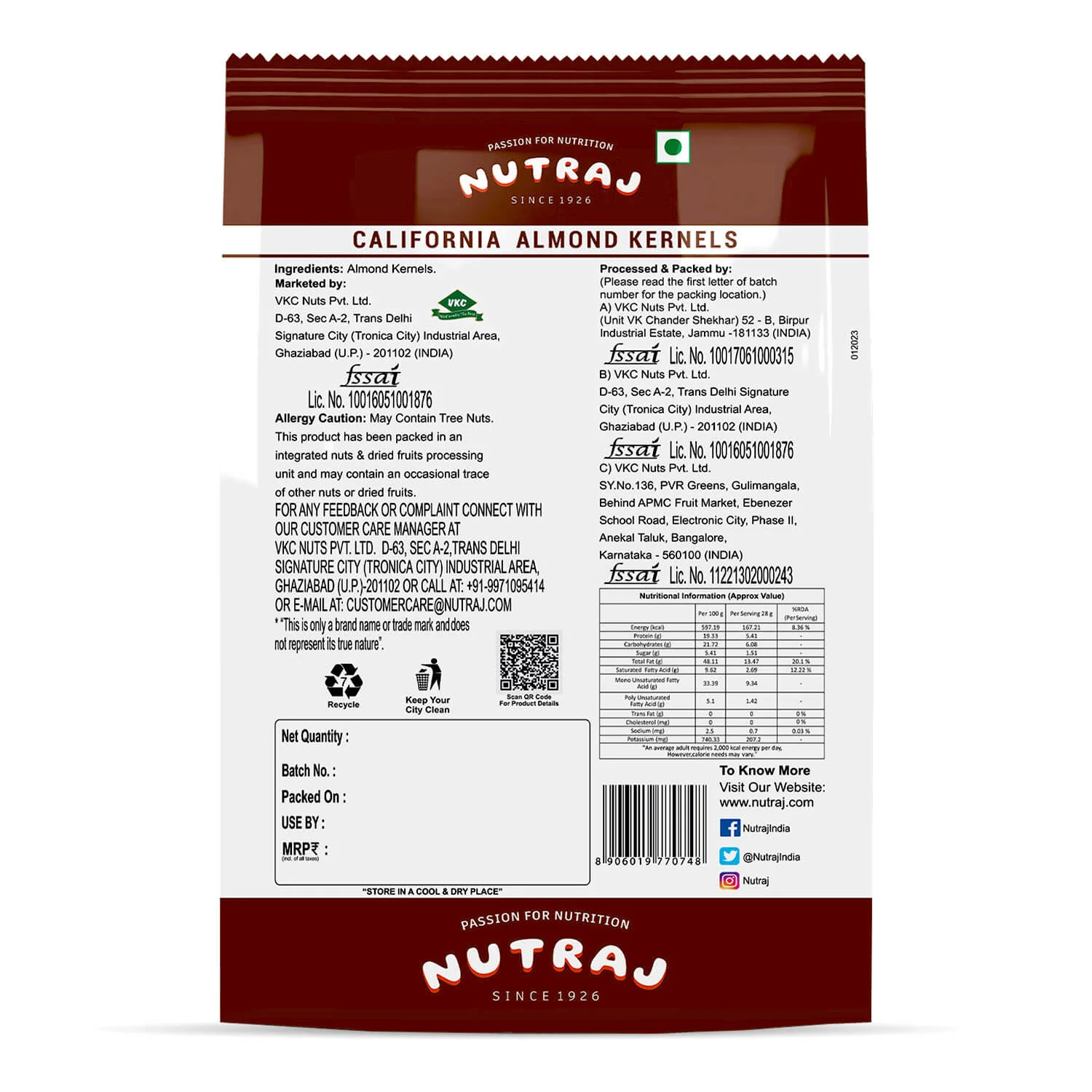 Nutraj Bliss Trio Combo 1.5kg (500g Almonds, 500g Cashews & 500g Arabian Dates) - Image 4