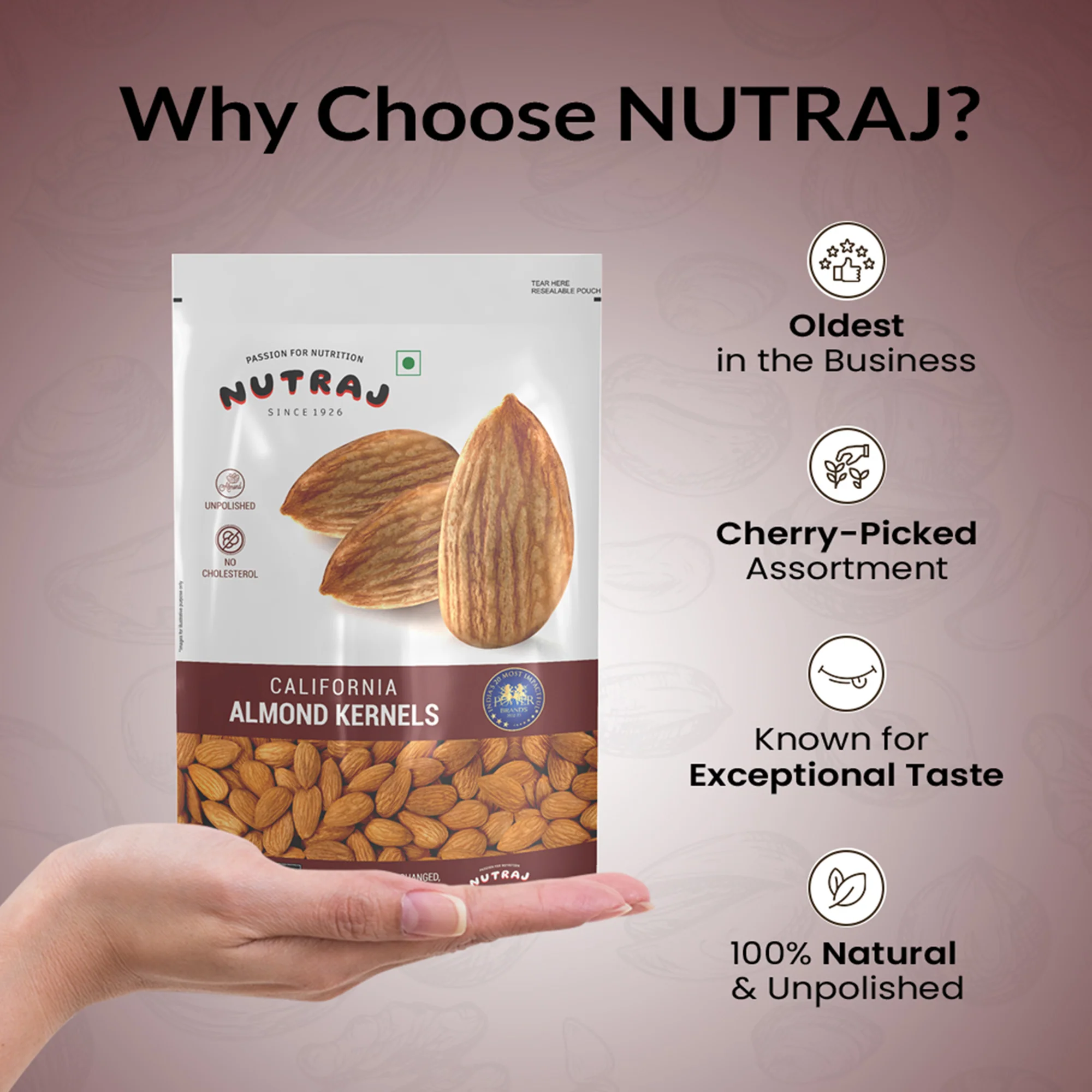 Nutraj Nut & Fruit Mix 1.25kg Combo (250g Almonds, 250g Cashews, 250g Raisins & 500g Arabian Dates) - Image 6