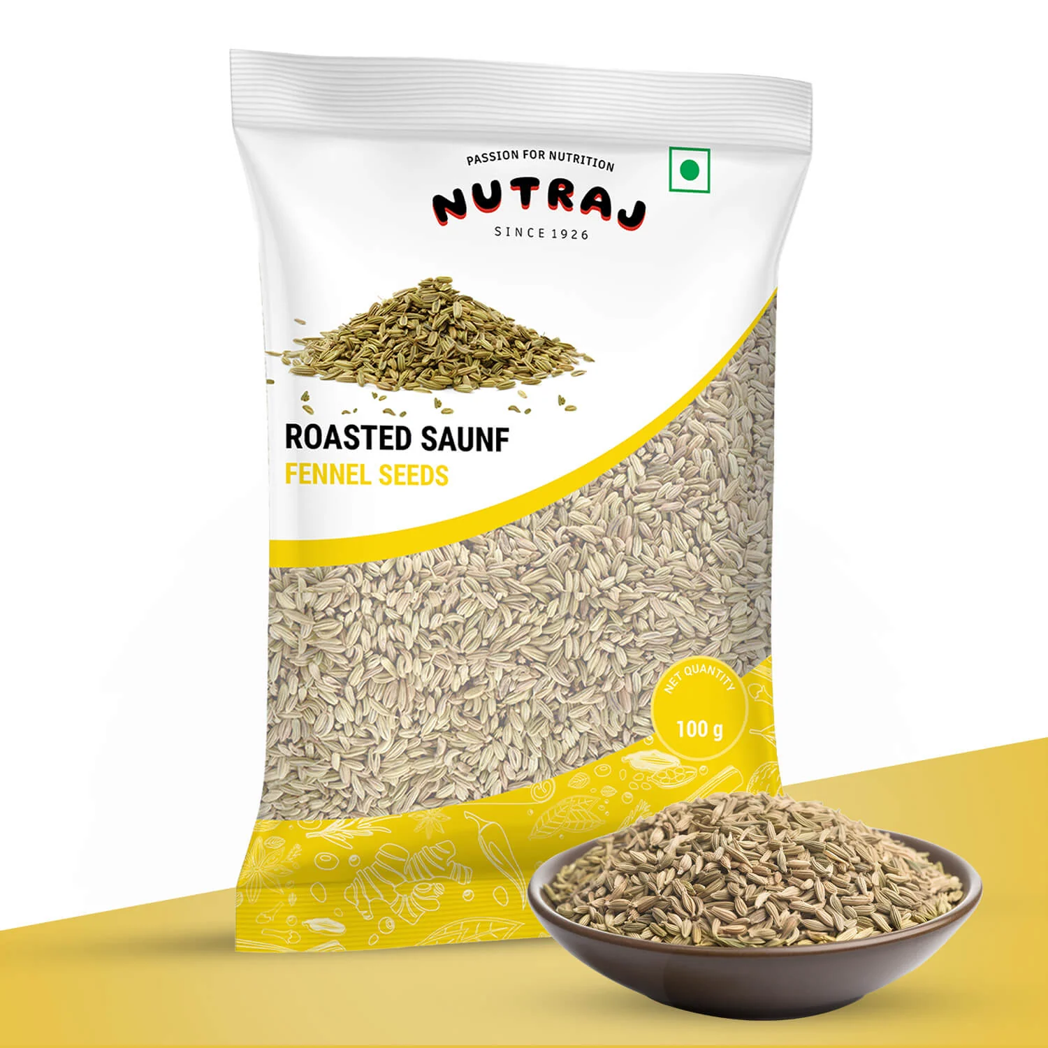 Nutraj Roasted Fennel Seeds (Roasted Saunf) 100gm - Image 3