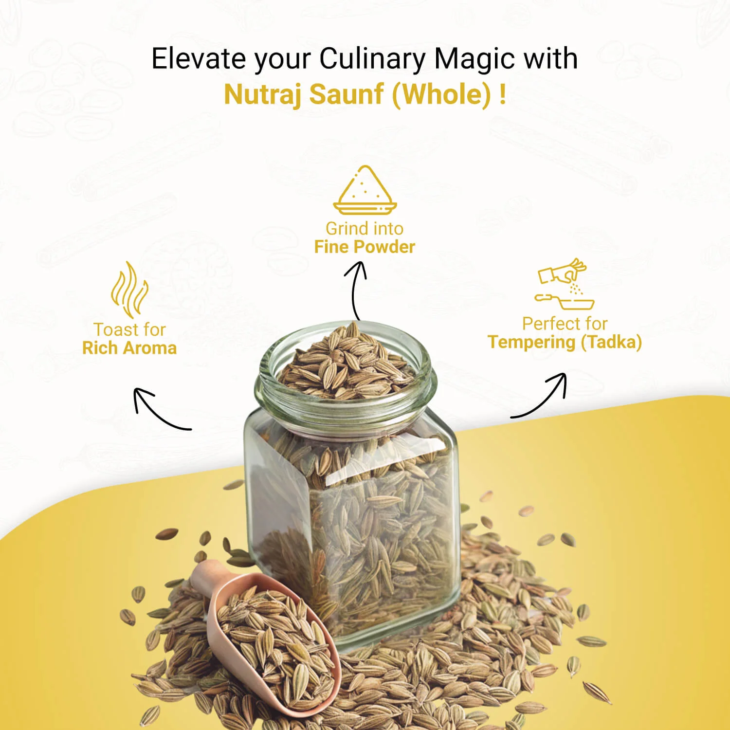 Nutraj Roasted Fennel Seeds (Roasted Saunf) 100gm - Image 6