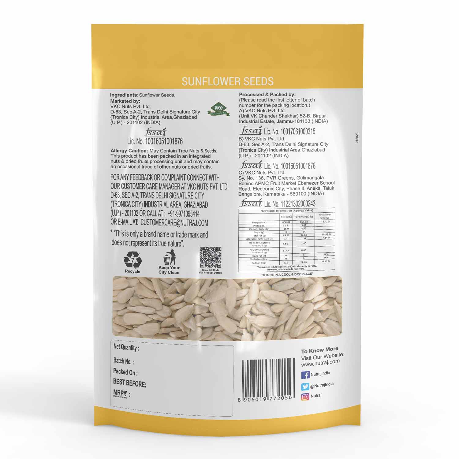 Nutraj Seeds 1kg Combo Pack - Chia Seeds, Sunflower Seeds, Flax Seeds, Pumpkin Seeds, Quinoa Seeds (Each 200g) - Image 11