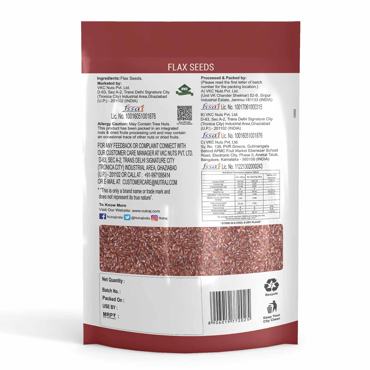 Nutraj Seeds 1kg Combo Pack - Chia Seeds, Sunflower Seeds, Flax Seeds, Pumpkin Seeds, Quinoa Seeds (Each 200g) - Image 9