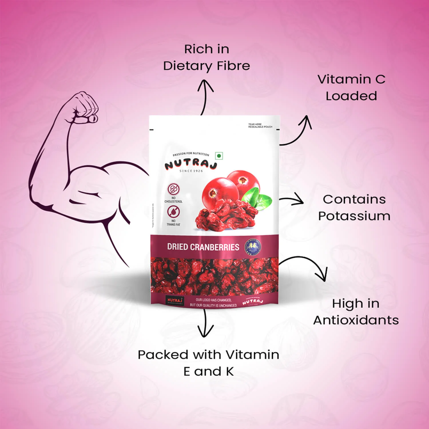Nutraj Sliced Dried Cranberries 180 GM - Image 6