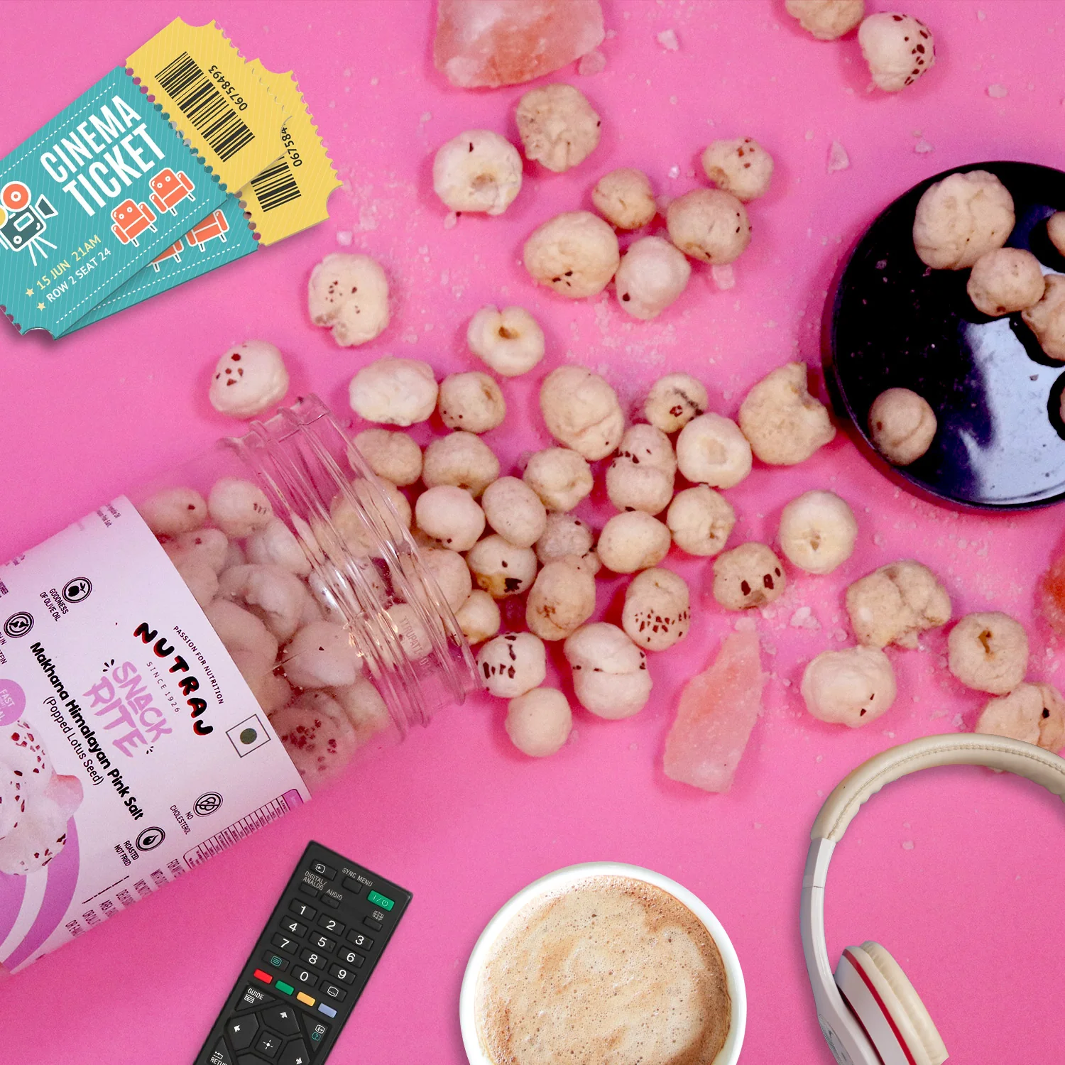 Nutraj Snackrite Makhana Himalayan Pink 70g - Image 6