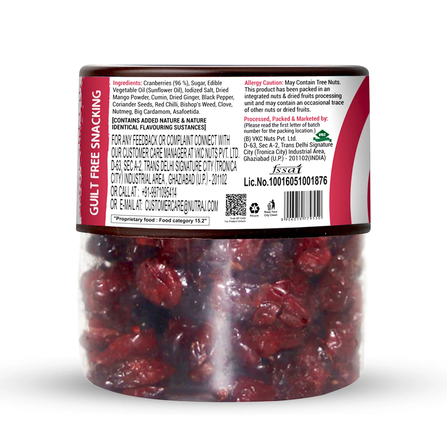 Nutraj Snackrite Masala Cranberry 100g Jar - Image 7