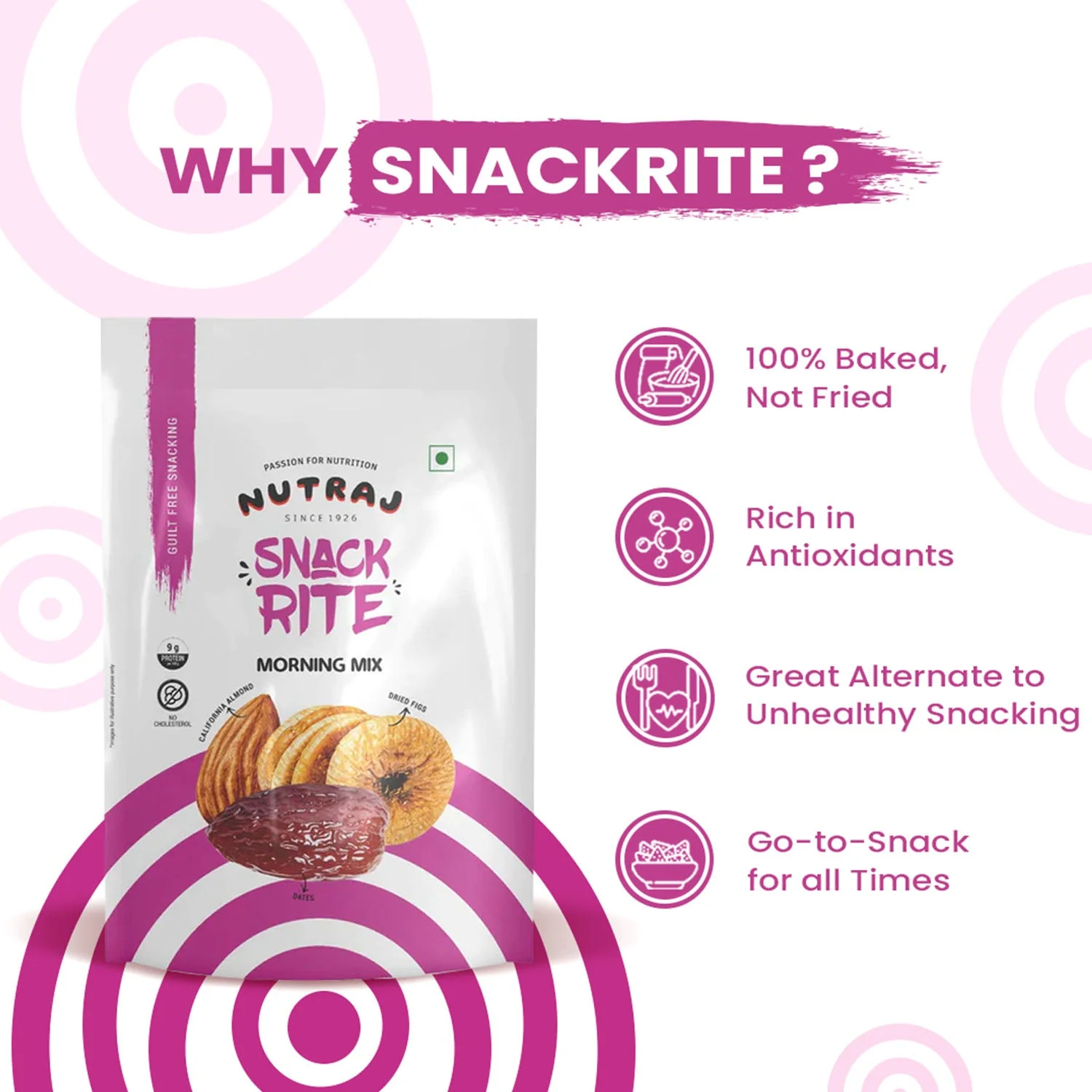 Nutraj Snackrite Morning Mix 150gm - Image 4