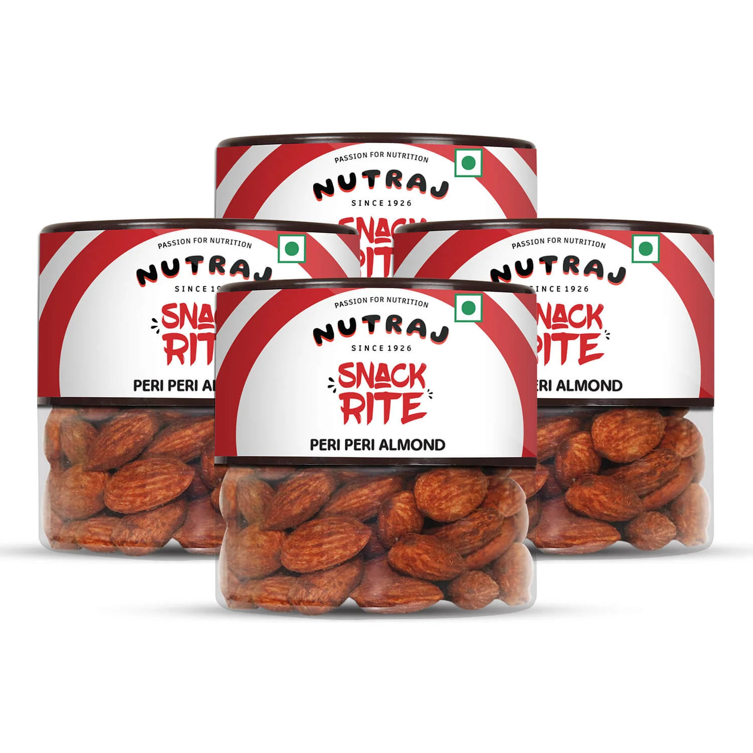 Nutraj Snackrite Peri-Peri Almond Jar - Image 3
