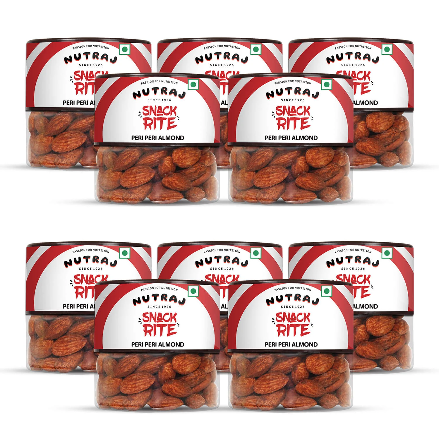 Nutraj Snackrite Peri-Peri Almond Jar - Image 5