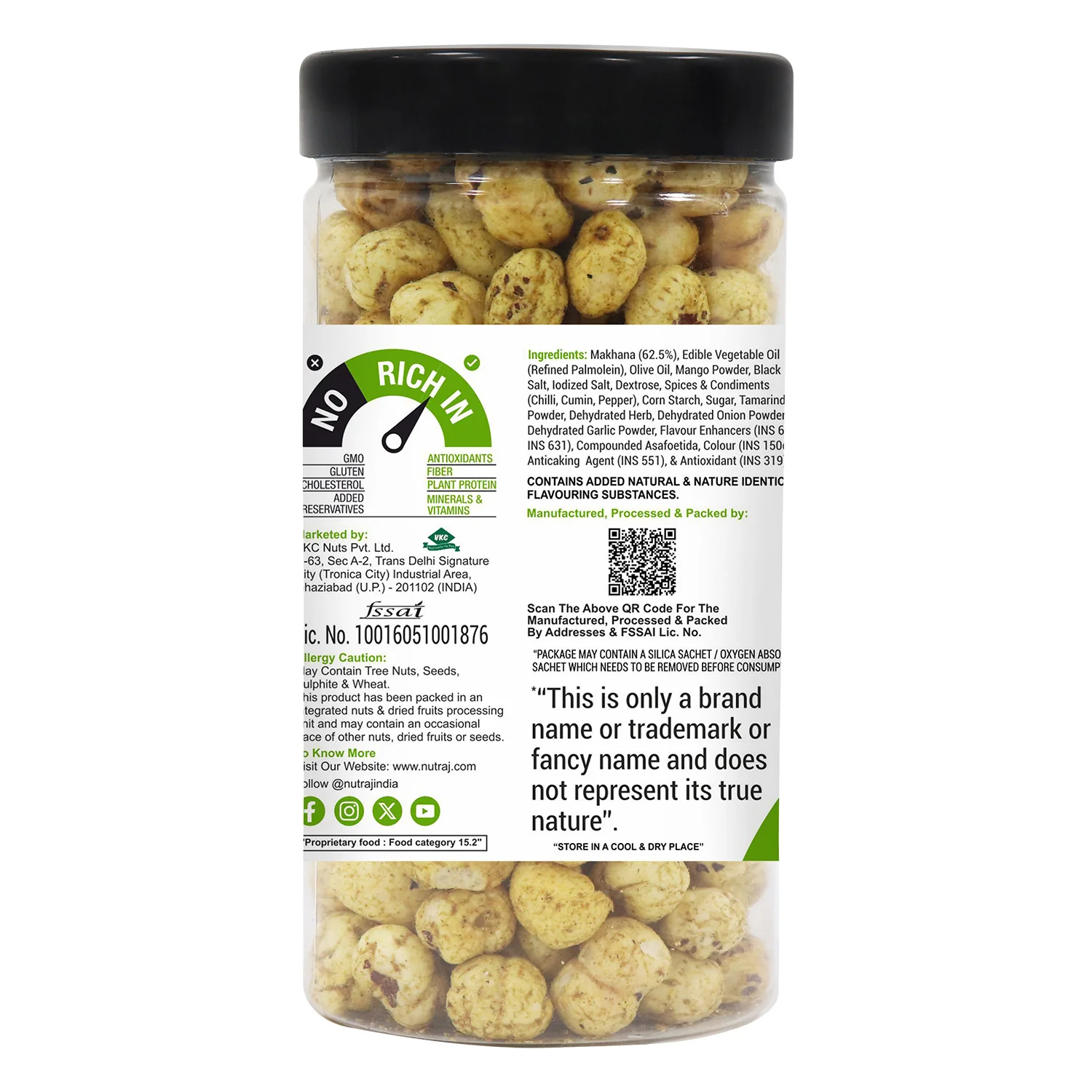 Nutraj Snackrite Roasted Makhana Pudina Chatka 70g - Image 8