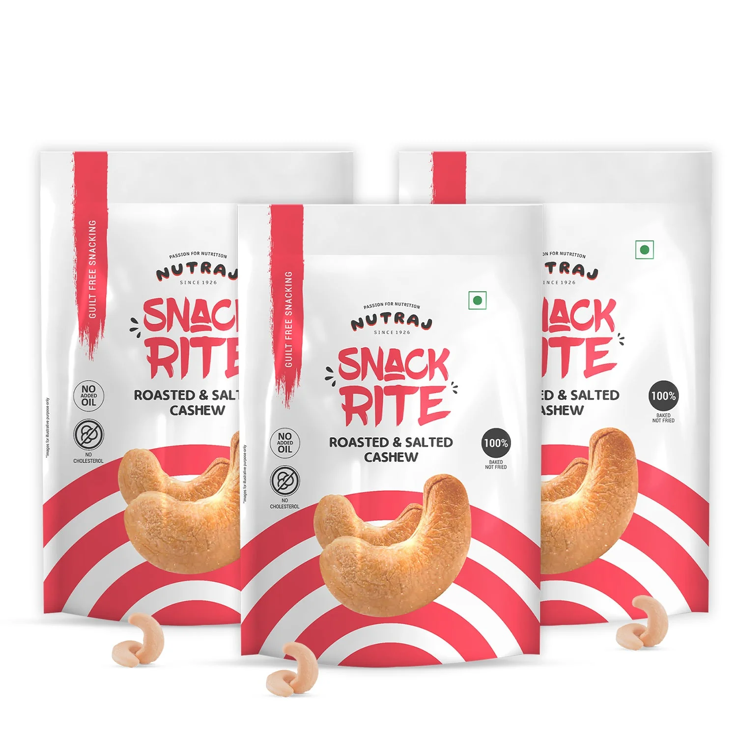 Nutraj Snackrite Roasted and Salted Cashew 150gm - Image 11