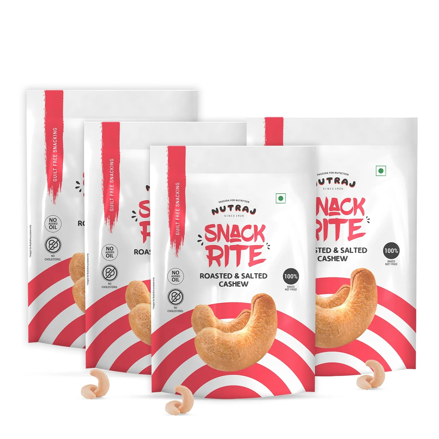 Nutraj Snackrite Roasted and Salted Cashew 150gm - Image 12