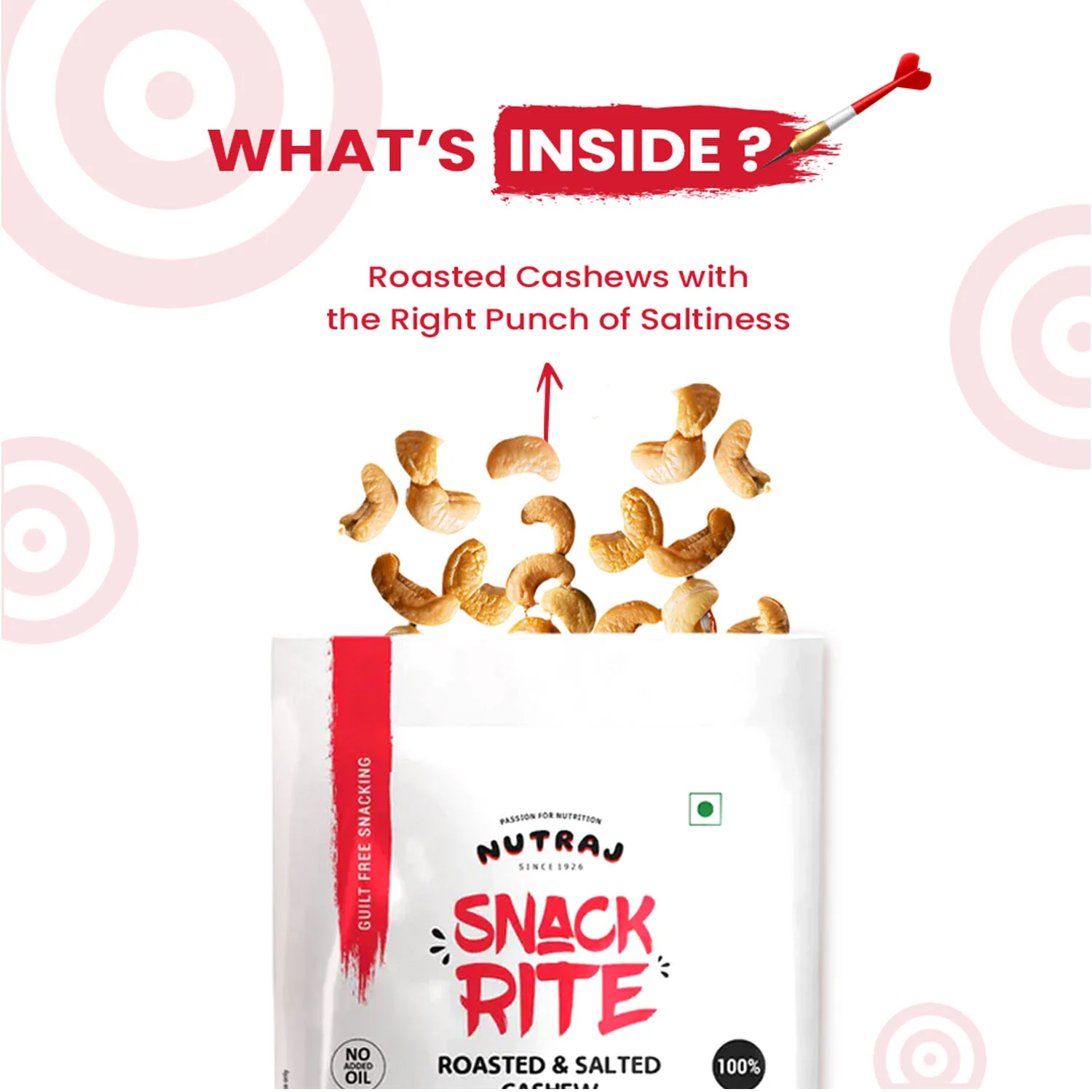 Nutraj Snackrite Roasted and Salted Cashew 150gm - Image 6