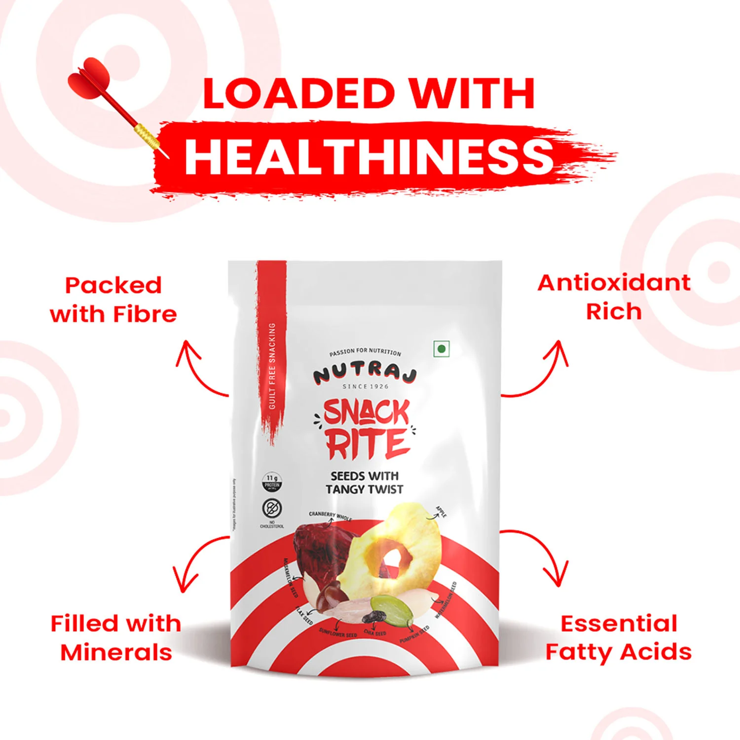 Nutraj Snackrite Seeds With Tangy Twist Mix 150gm - Image 6