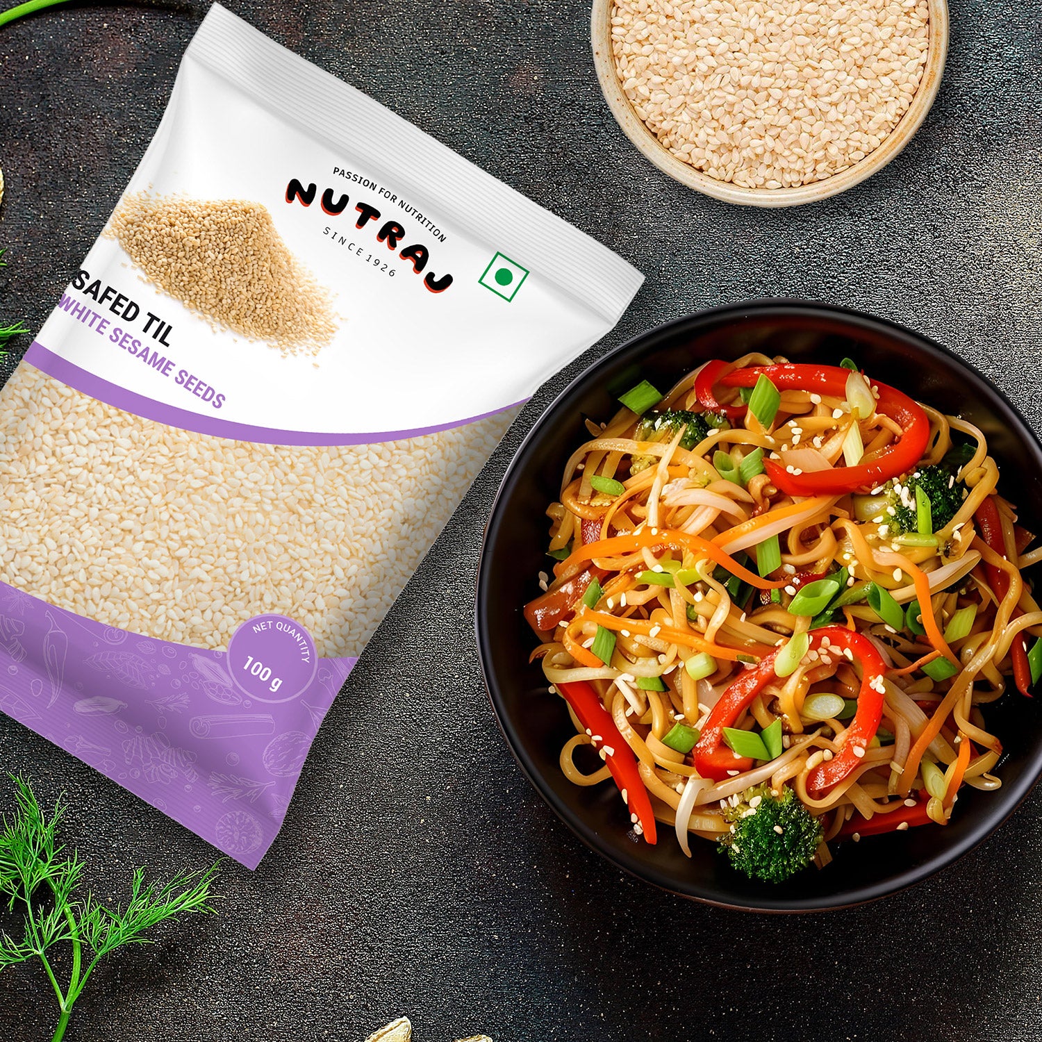 Nutraj White Sesame Seeds (Safed Til) 100g - Image 6