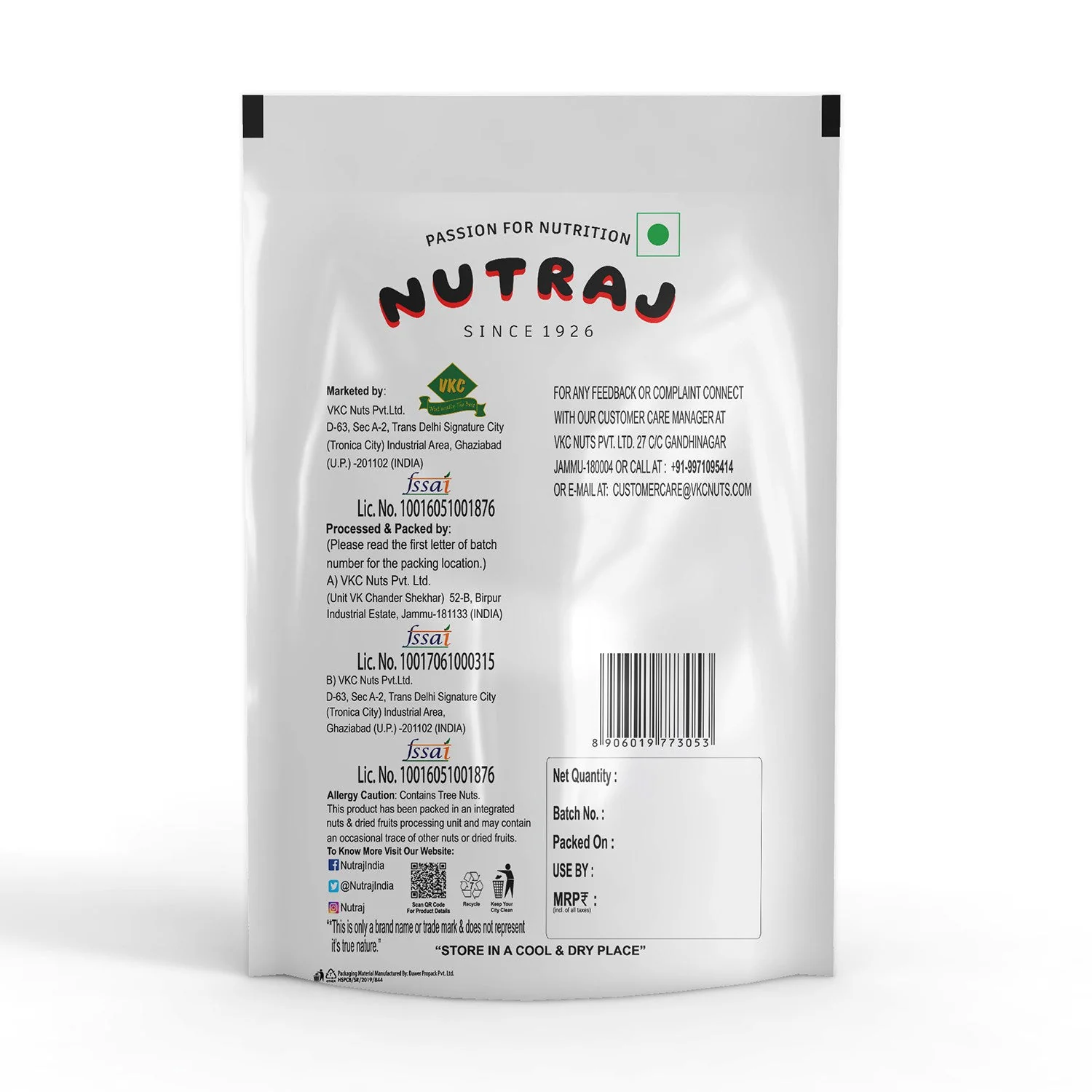 Nutraj Whole Dried Cranberry 200gm - Image 2