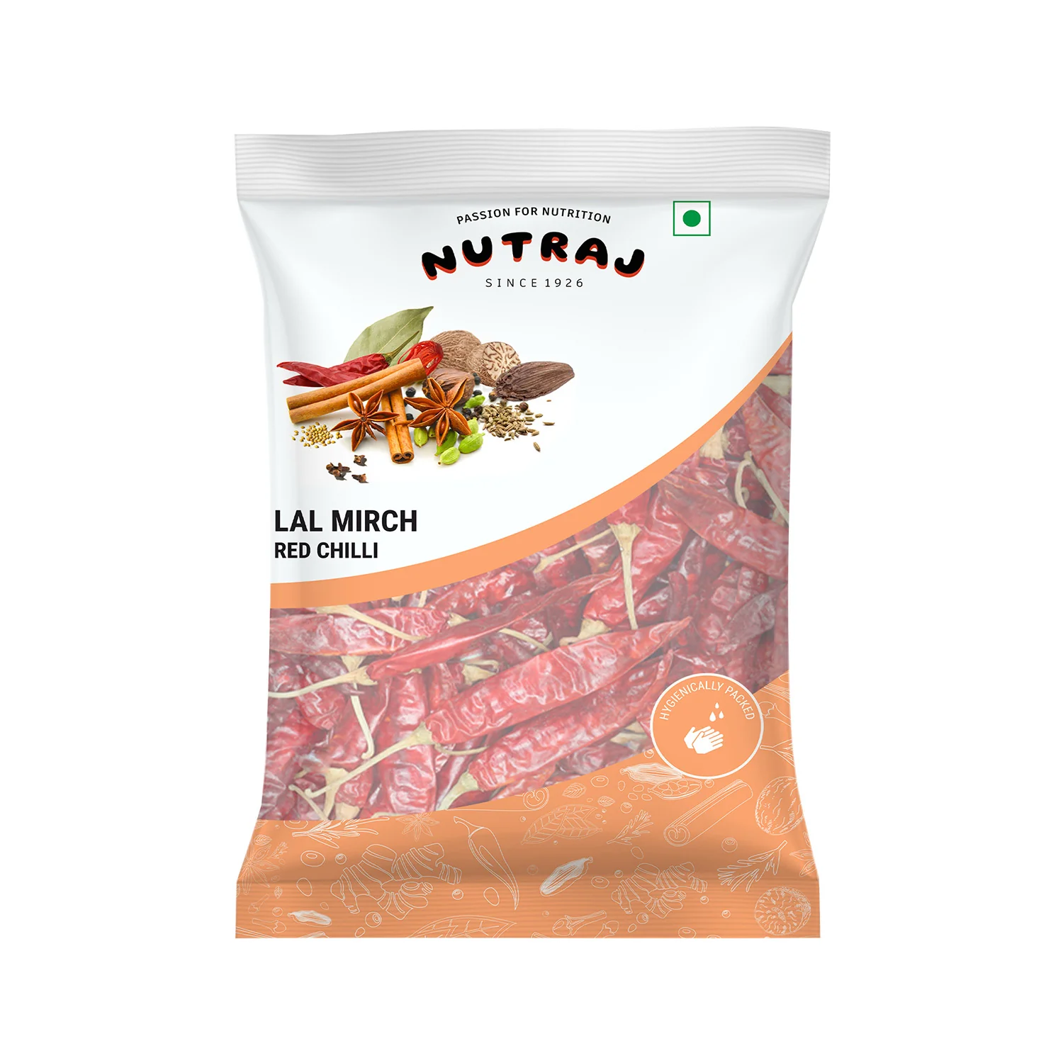 Nutraj Whole Red Chilli (Sabut Lal Mirch) 200g