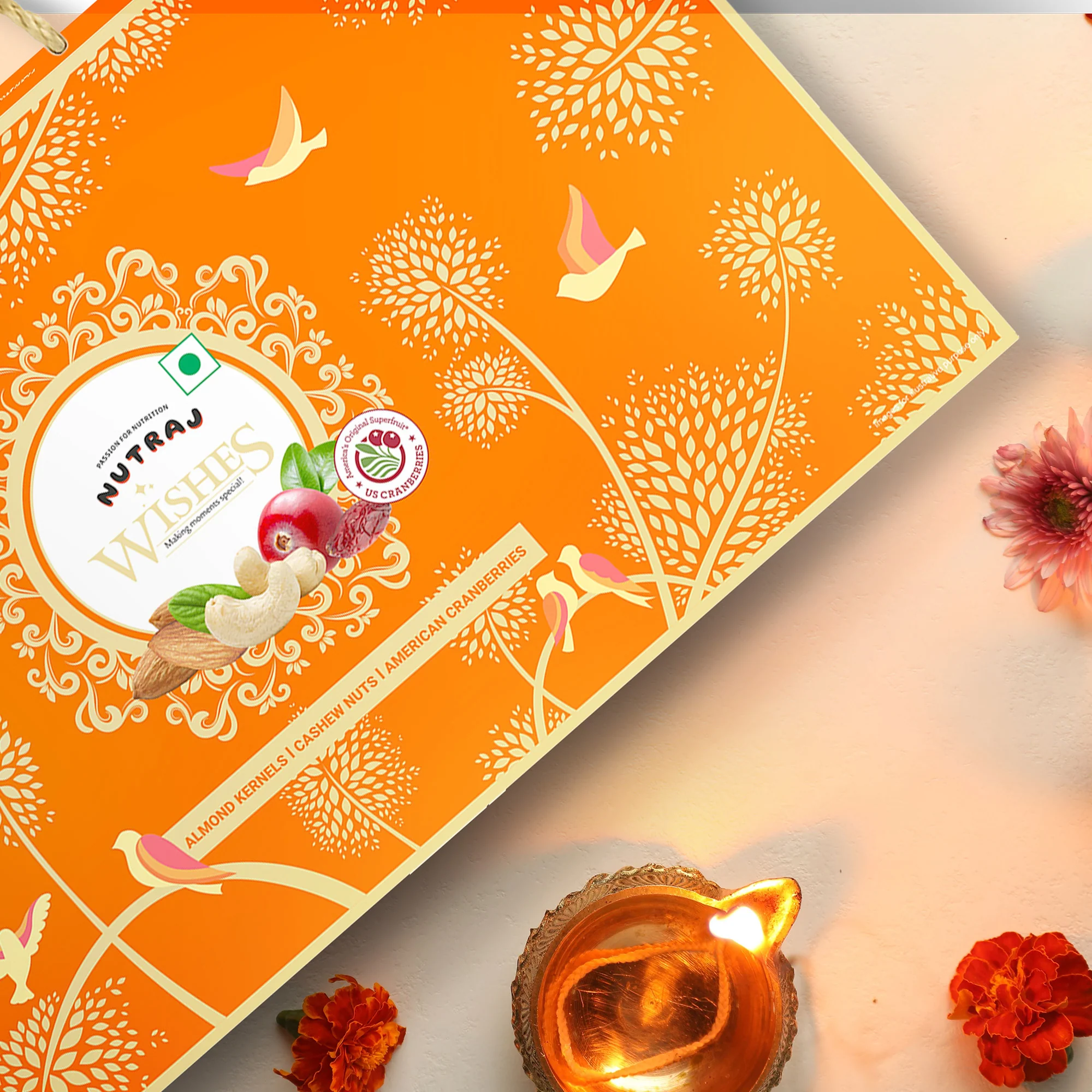 Nutraj Wishes Birds of Bliss Diwali Gift Box 300g | GB-154 - Image 7