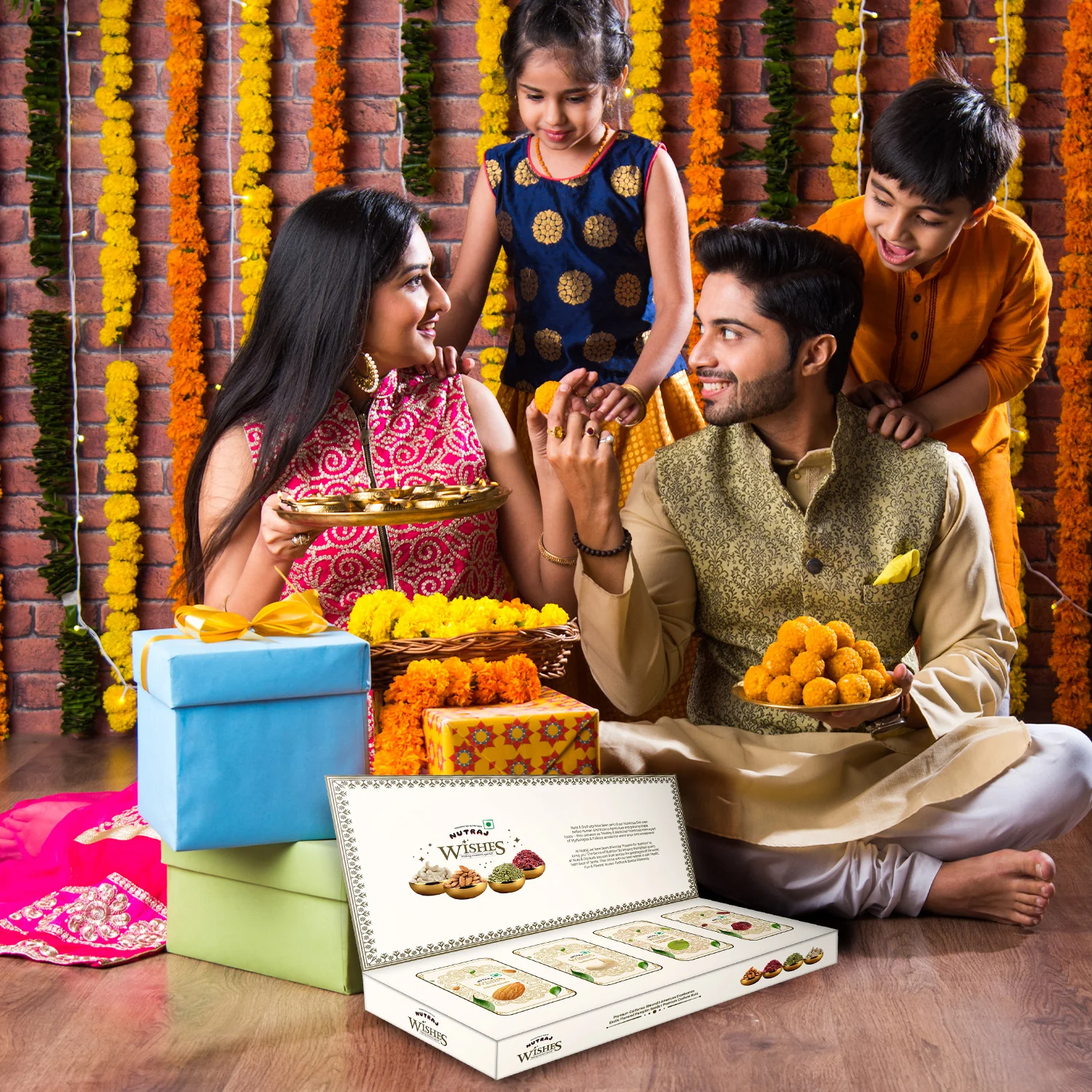 Nutraj Wishes Blooming Gold 400gm Diwali Gift Hamper | GB - 153 - Image 6