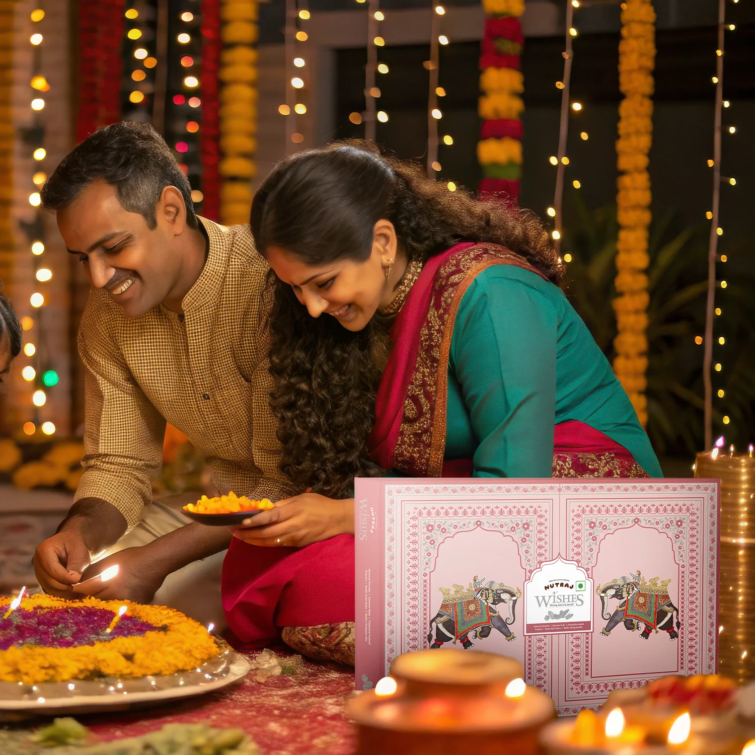 Nutraj Wishes Double Delight 1 Kg Diwali Gift Box | GB-88 - Image 7