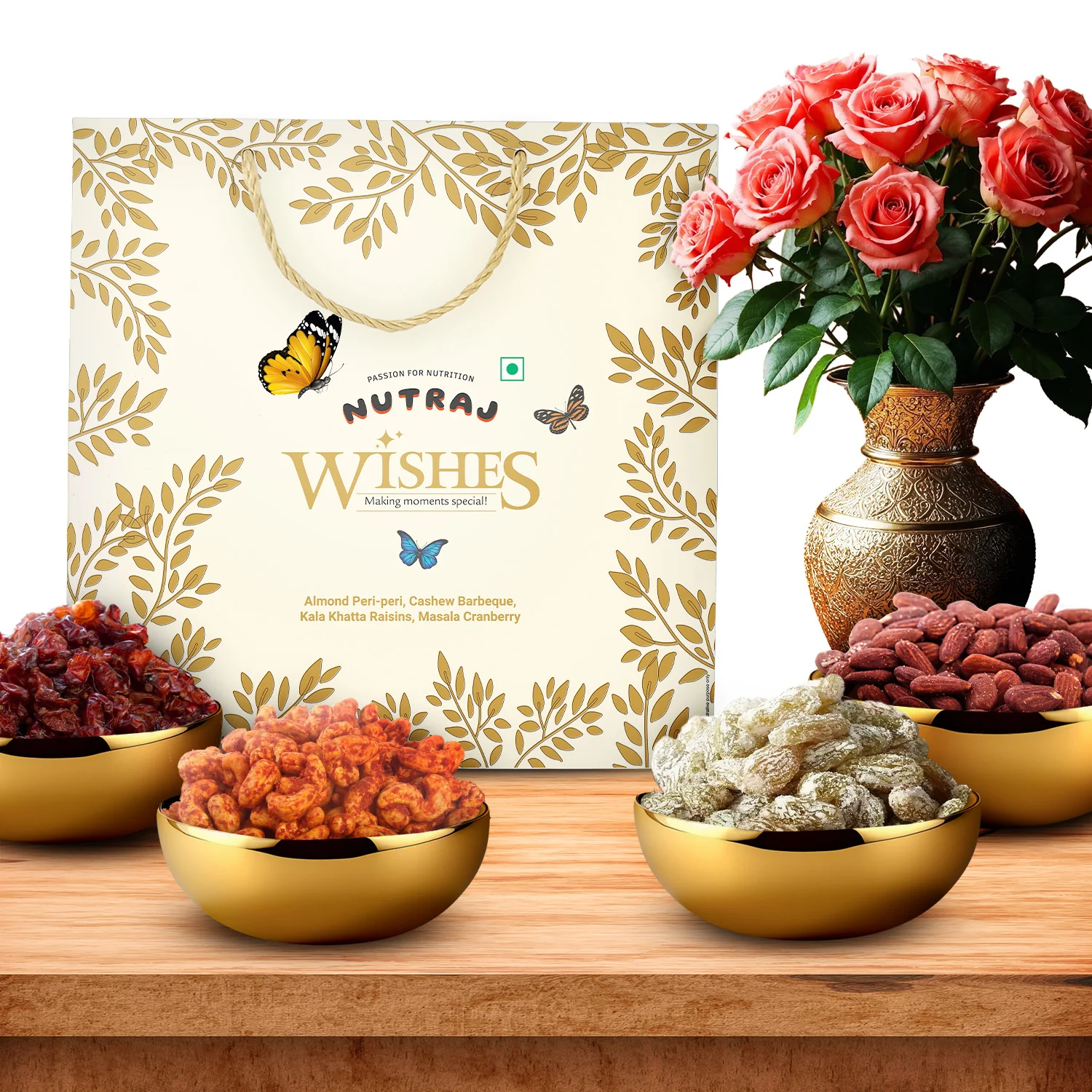 Nutraj Wishes Flavor Fusion 400g Diwali Gift Box | GB-155