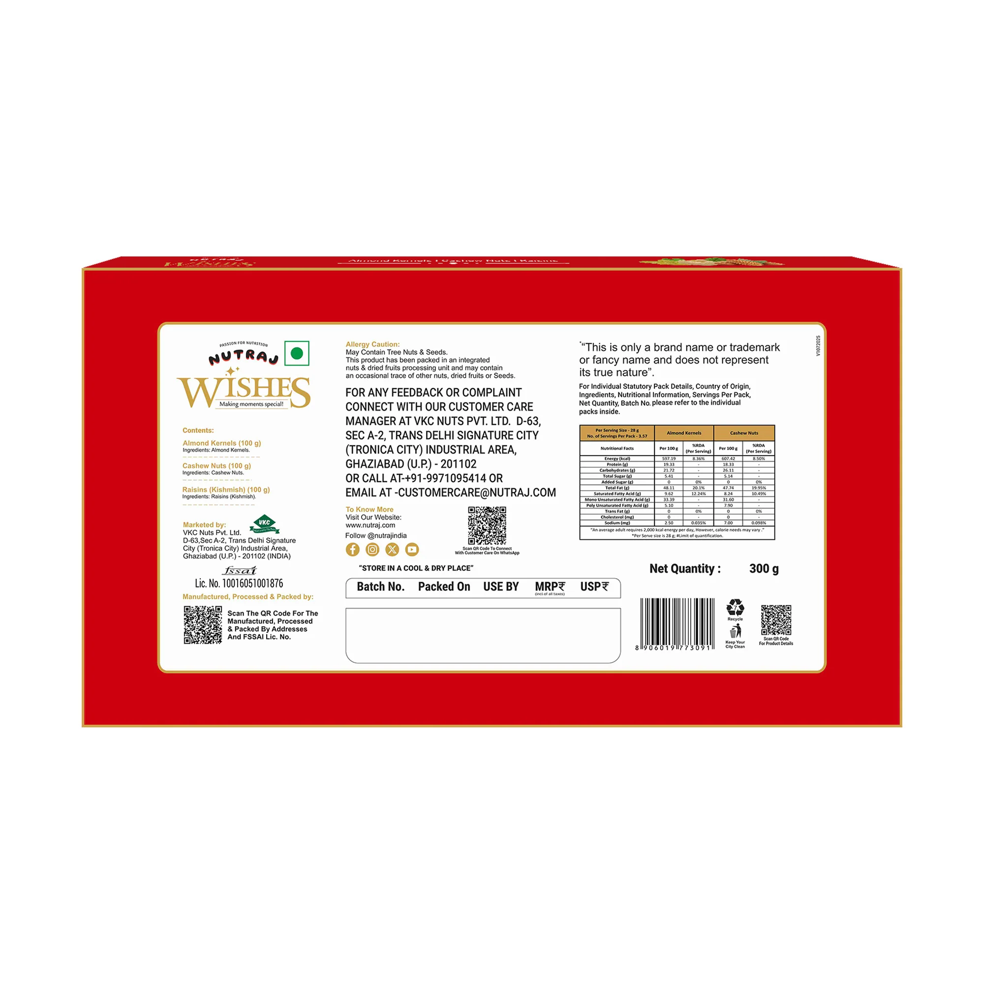 Nutraj Wishes Leafy Wispers 300g Diwali Gift Box | GB-152 - Image 5