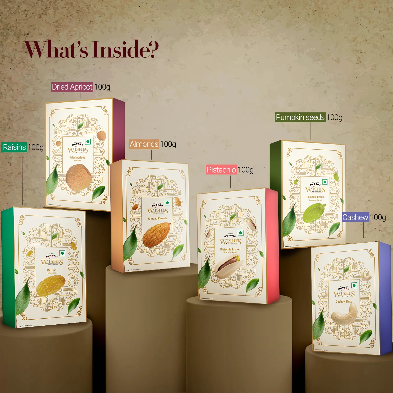 Nutraj Wishes Nutty Groove Diwali Gift Box 600g | GB-82 - Image 2