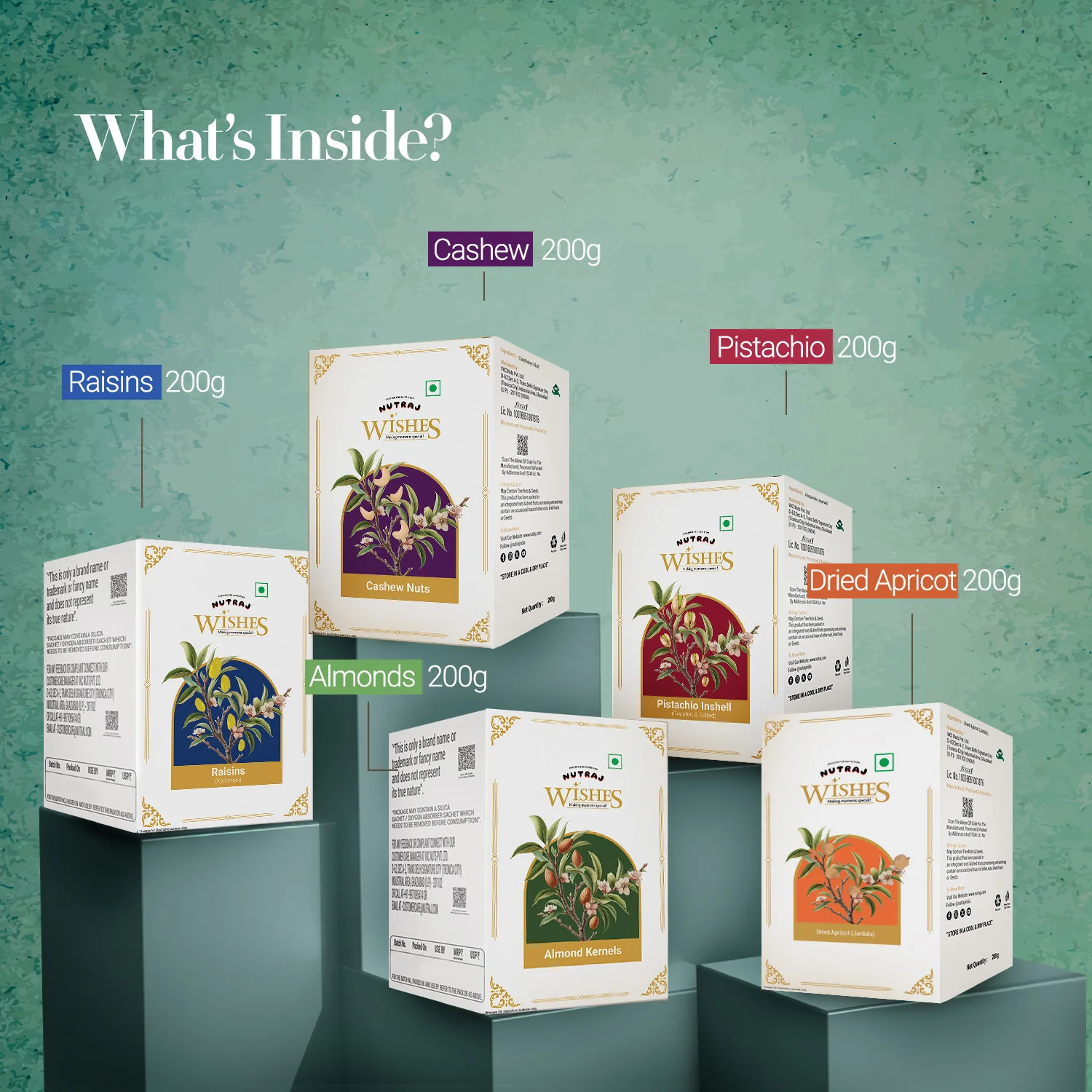 Nutraj Wishes Regal Tradition 1 Kg Diwali Gift Box | GB-158 - Image 2